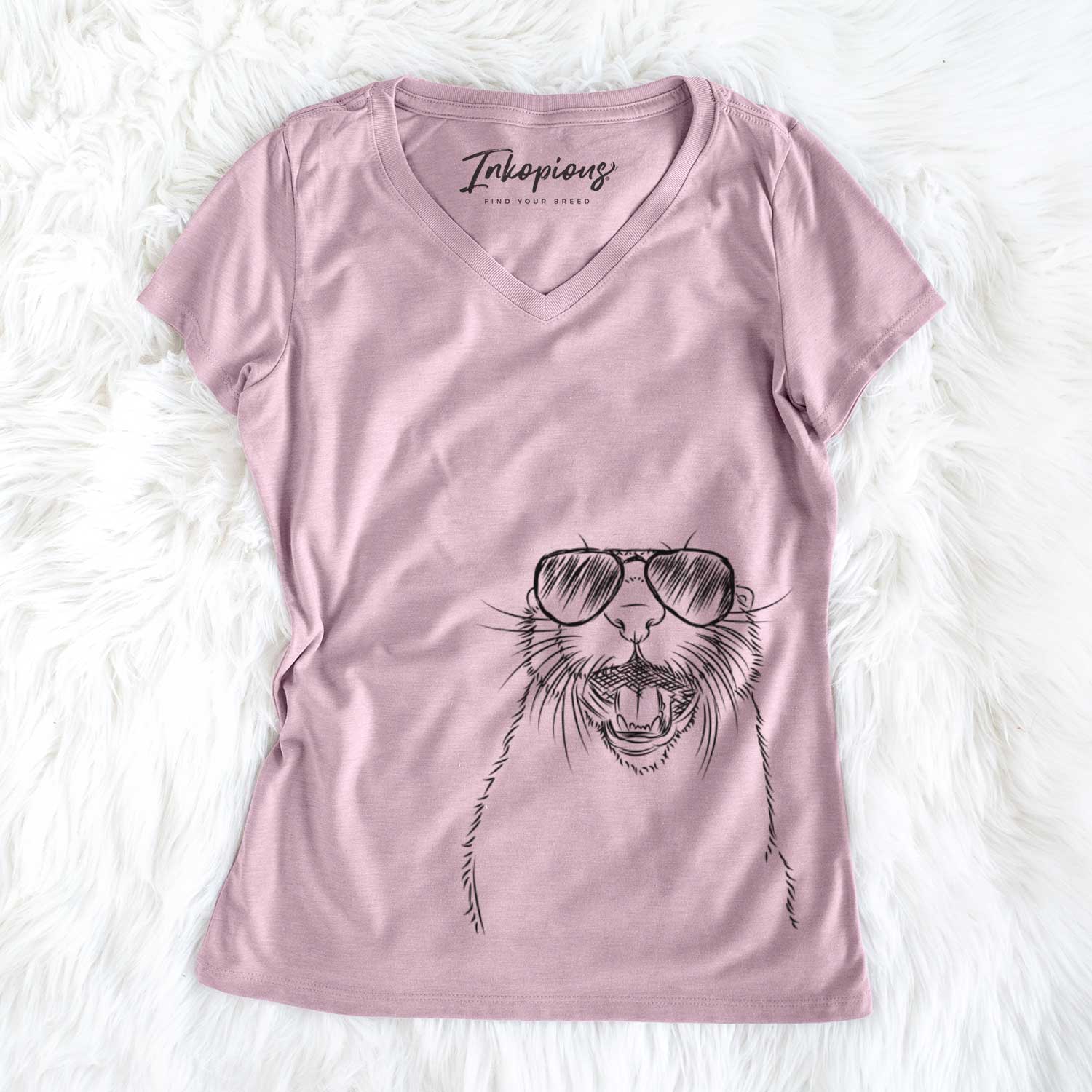 Jasper the River Otter - Women's V-neck Shirt