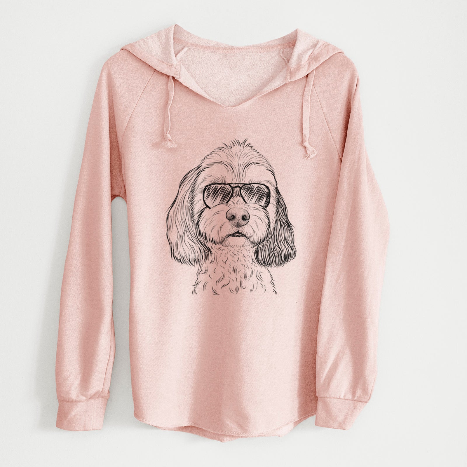 Aviator Jasper Diggins the Cavapoo - Cali Wave Hooded Sweatshirt