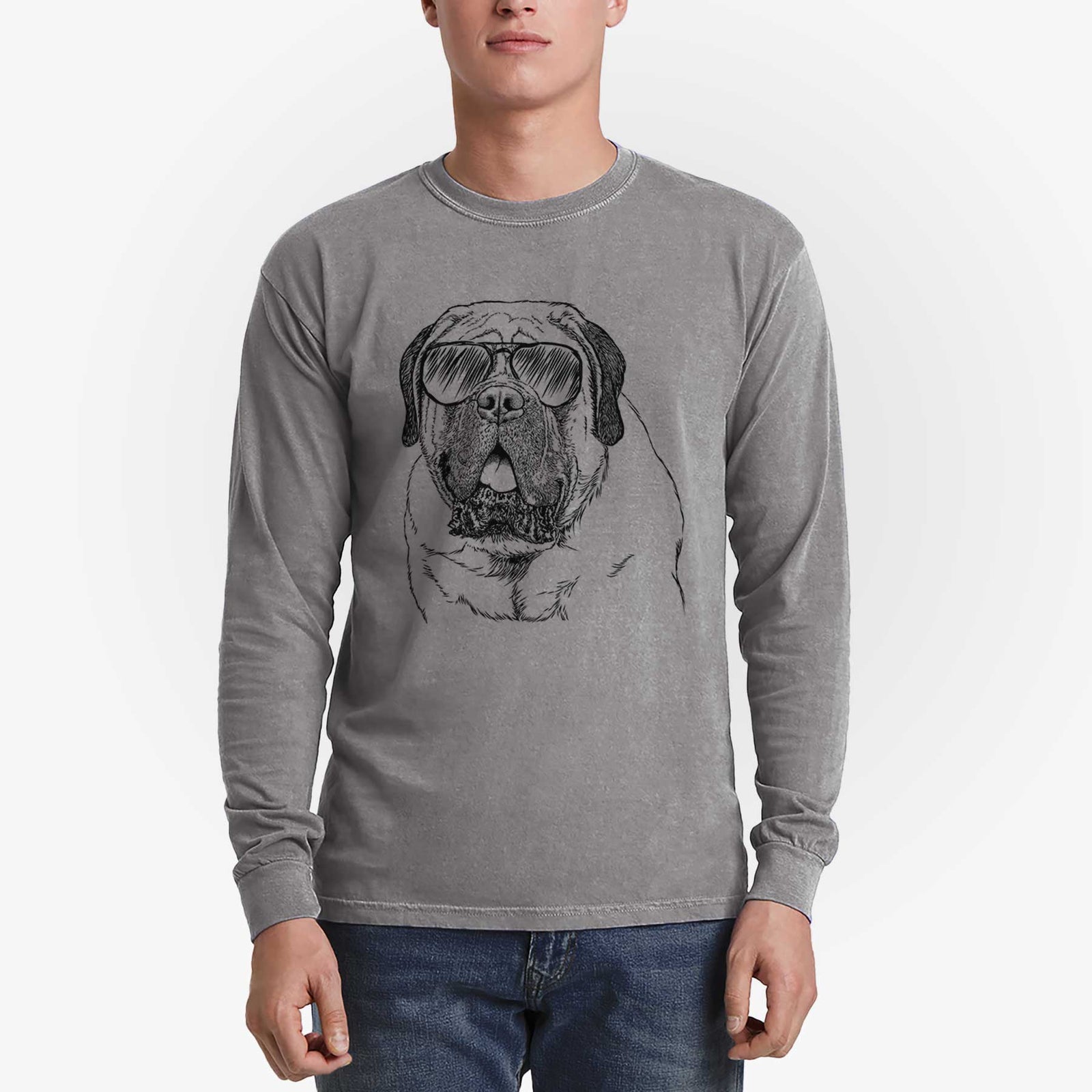 Aviators Jed the English Mastiff - Heavyweight 100% Cotton Long Sleeve