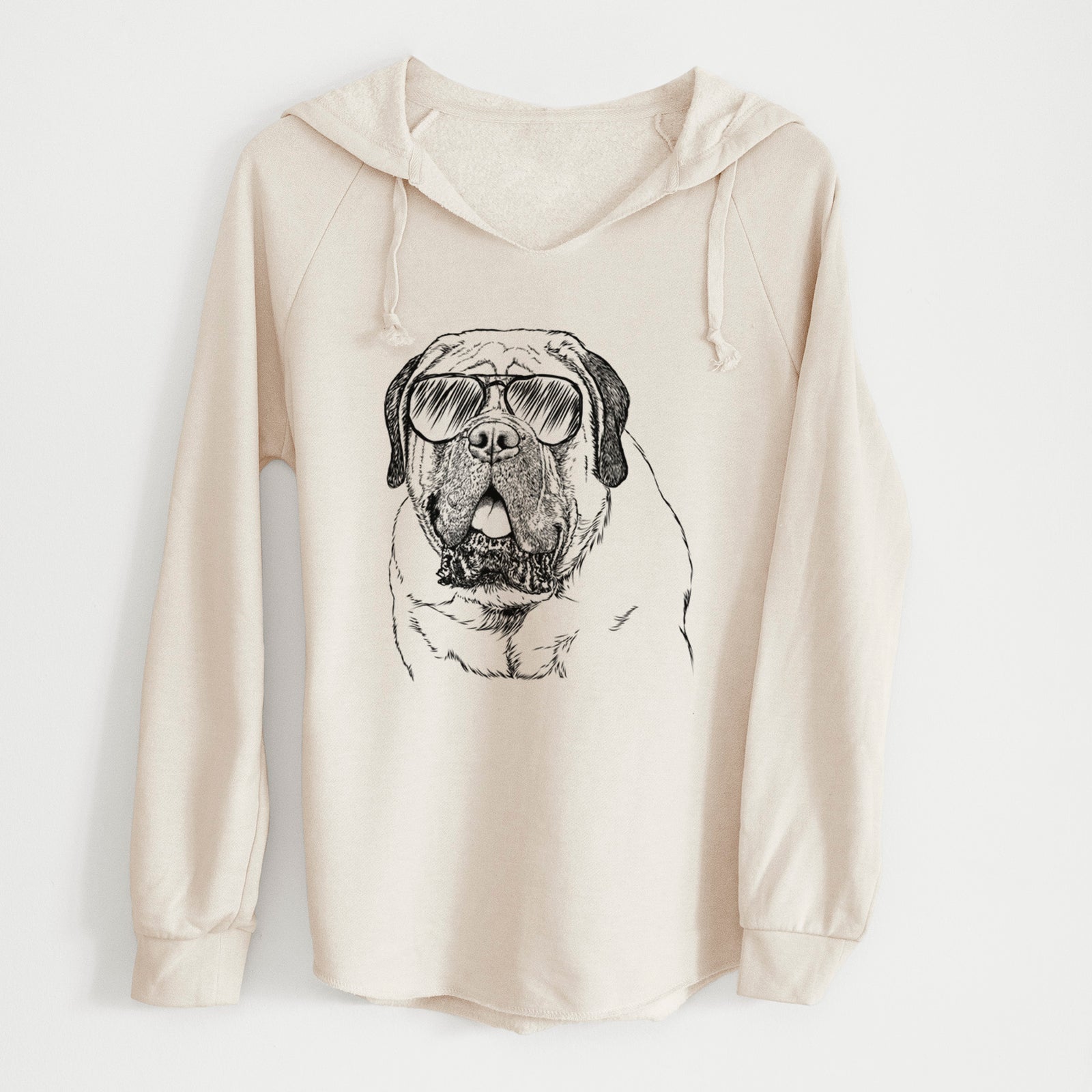 Aviator Jed the English Mastiff - Cali Wave Hooded Sweatshirt