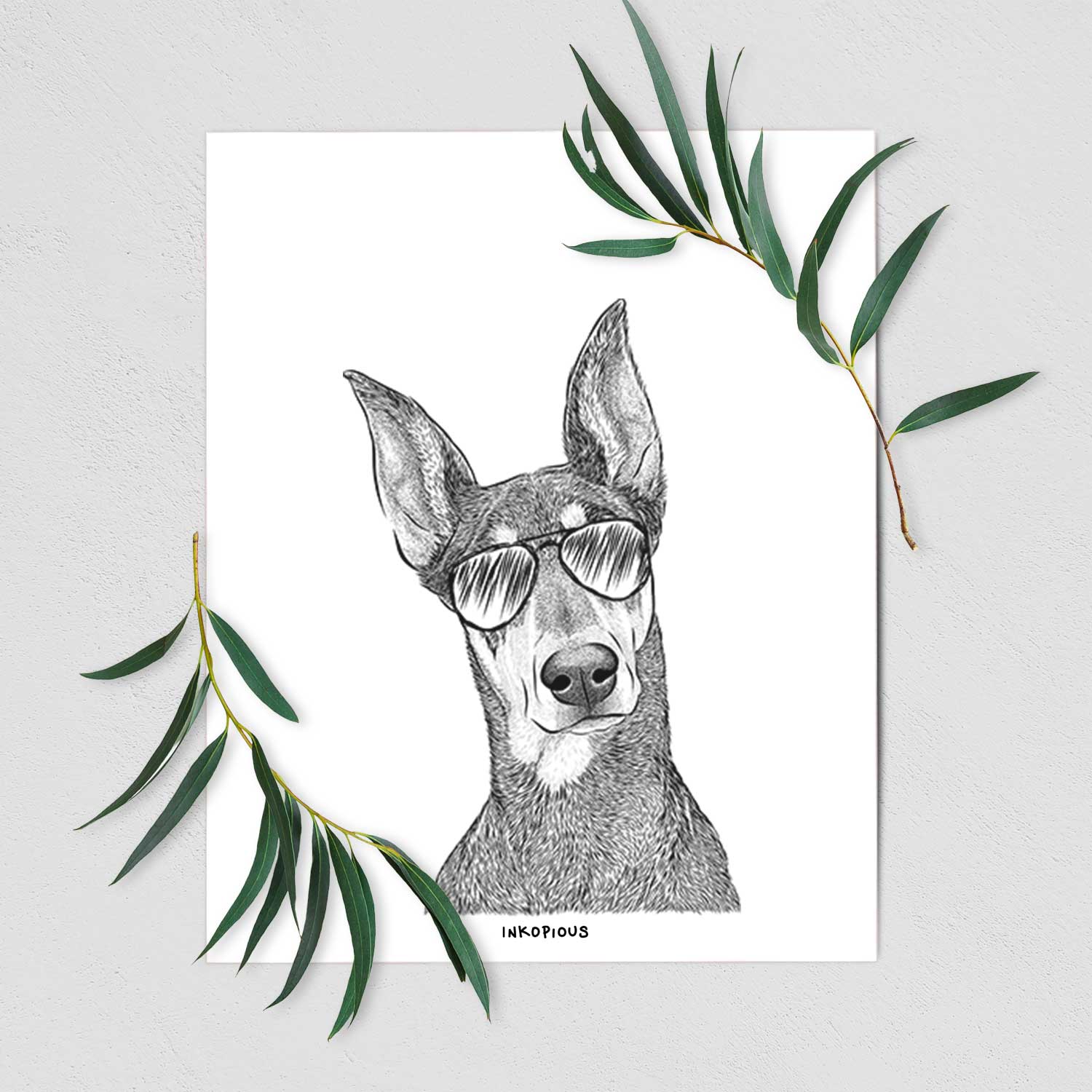 Jenna the Doberman Pinscher Art Print