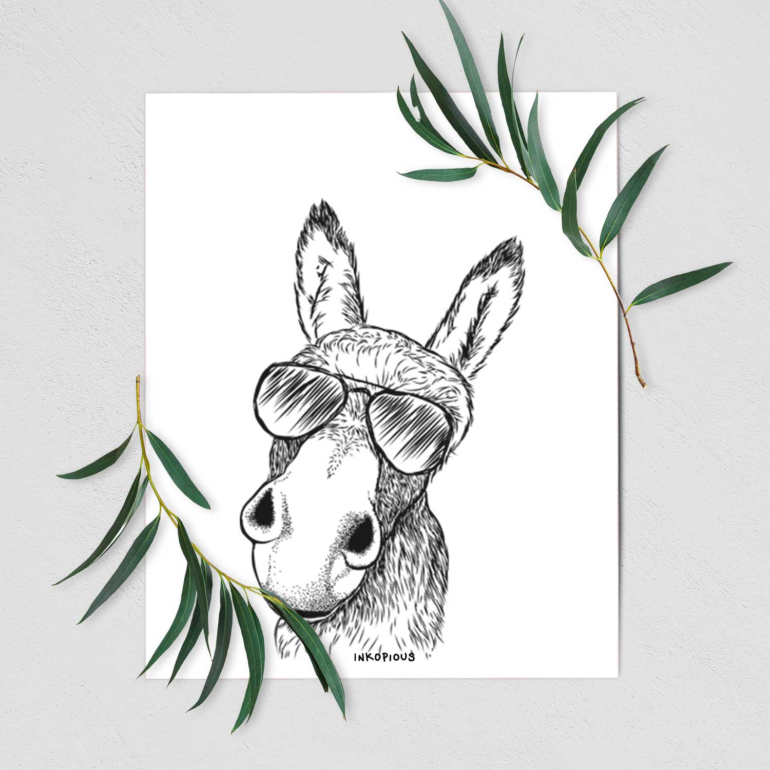 Jenny the Donkey Art Print