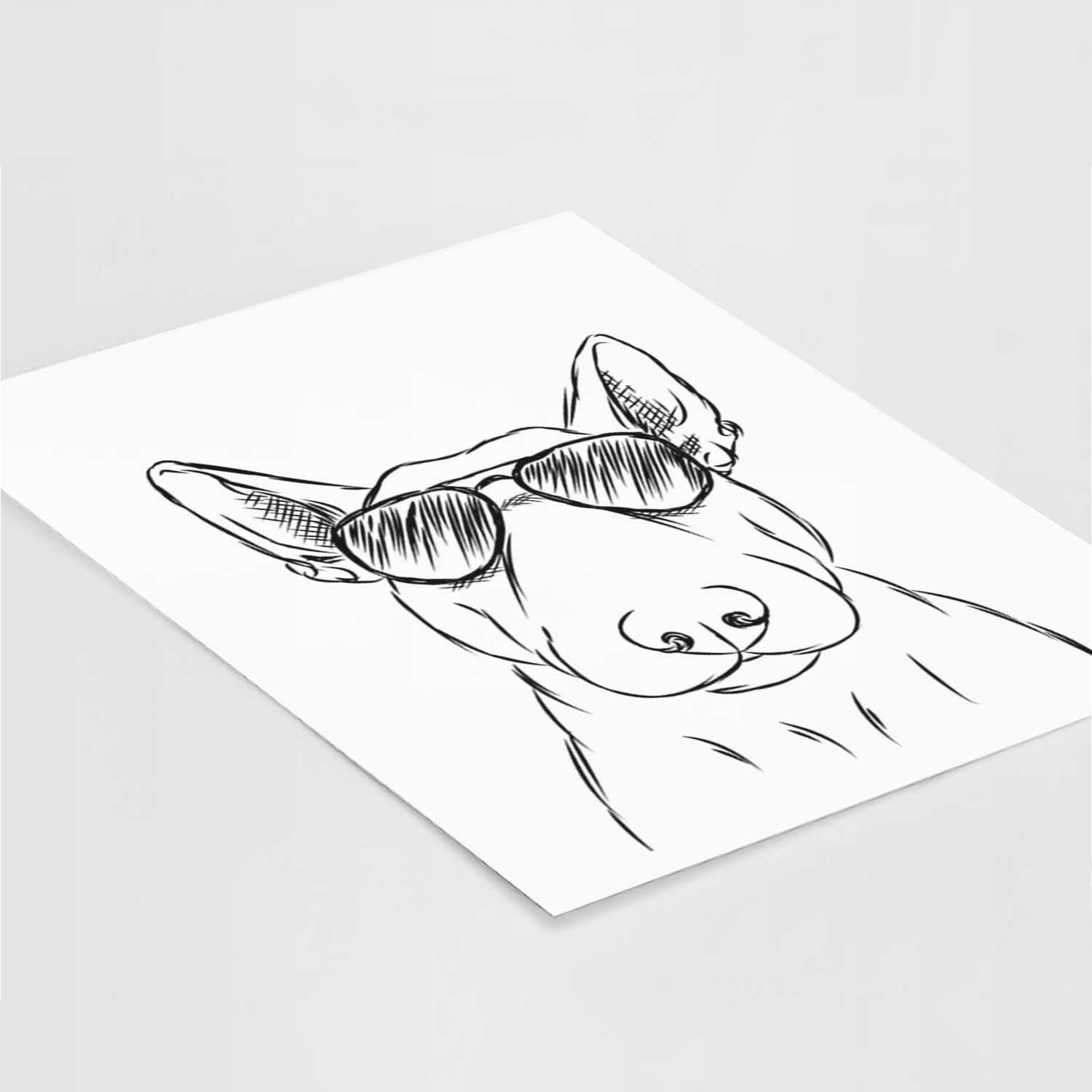 Jett the Bull Terrier Art Print