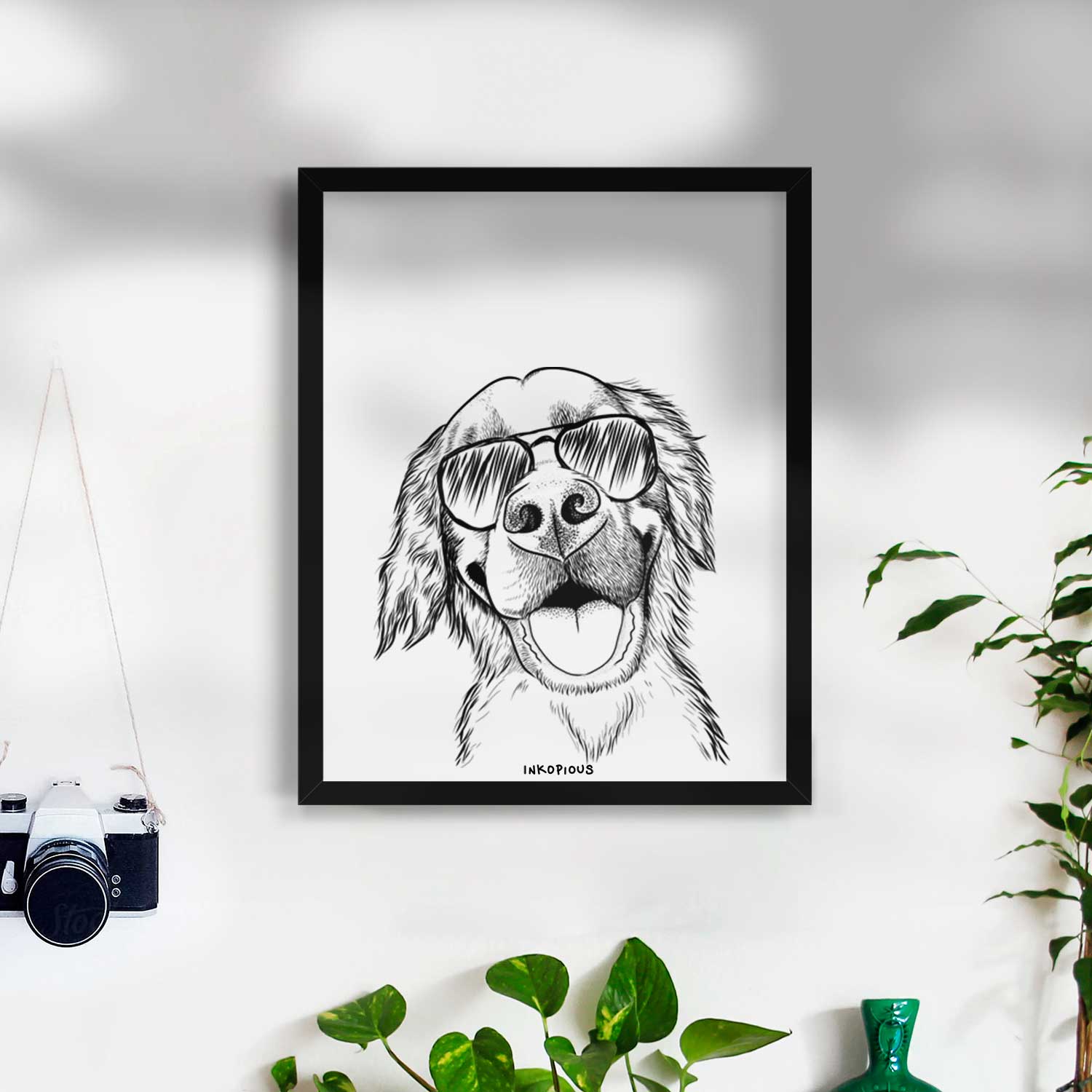 Jordy the Golden Retriever Art Print