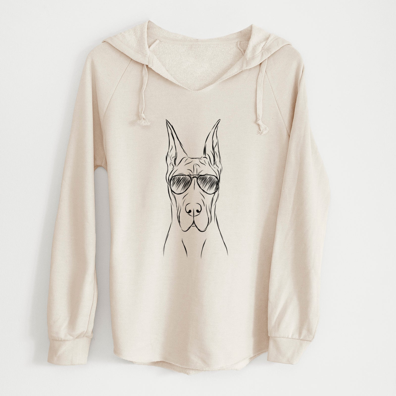 Aviator Jude the Great Dane - Cali Wave Hooded Sweatshirt