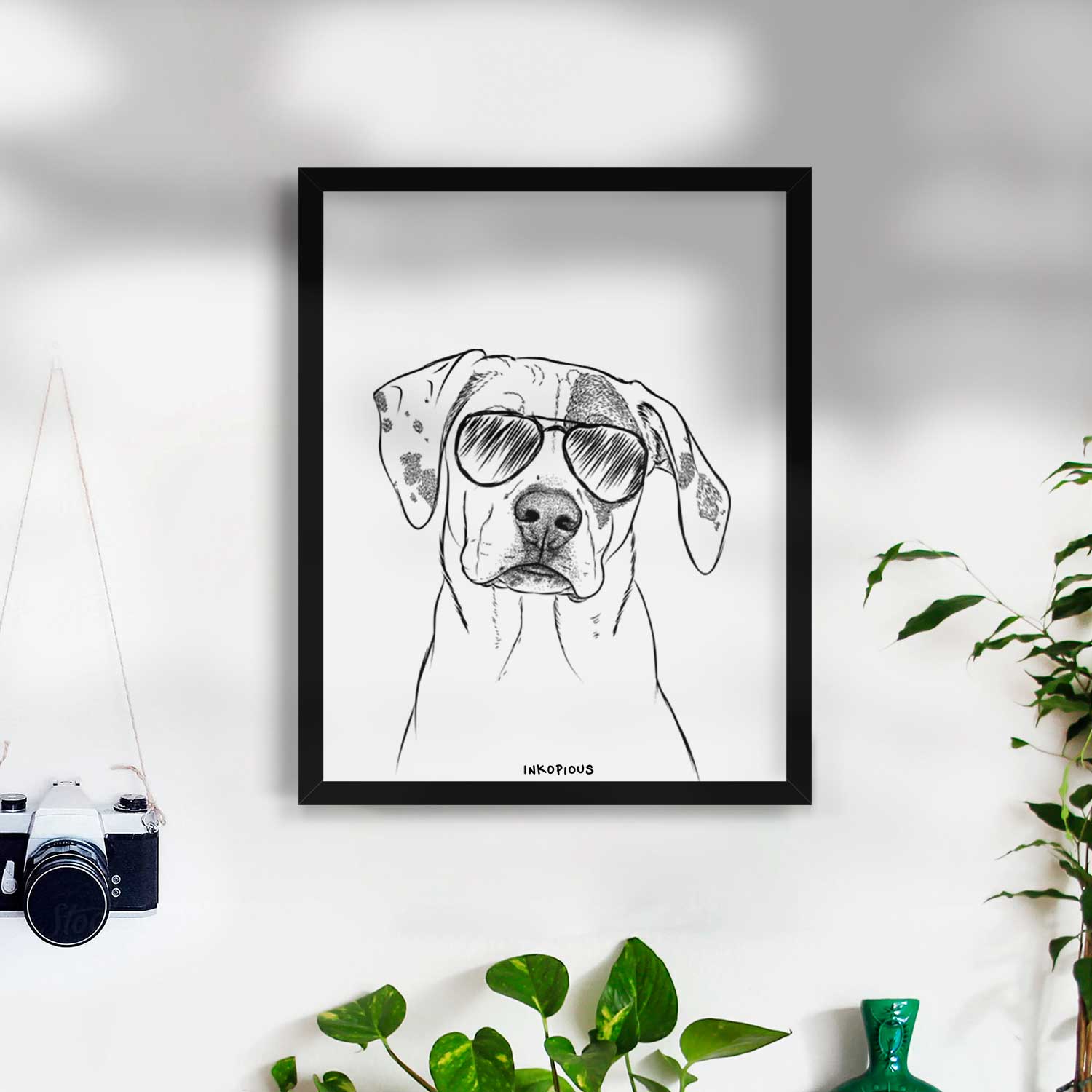 Julio the Dogo Argentino Mix Art Print