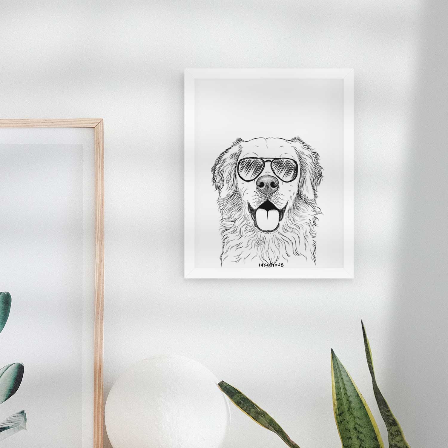 Juniper the Golden Retriever Art Print