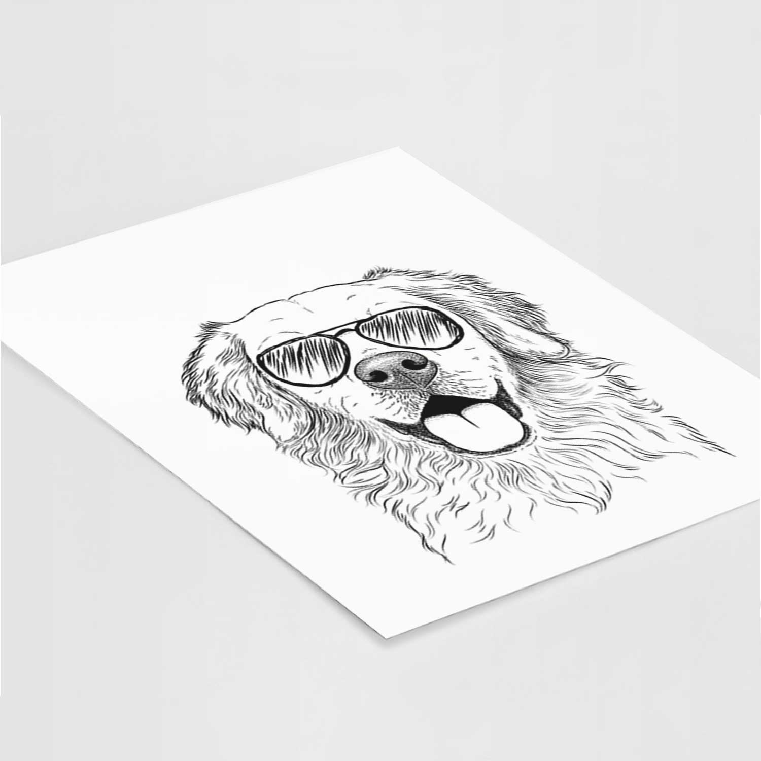 Juniper the Golden Retriever Art Print