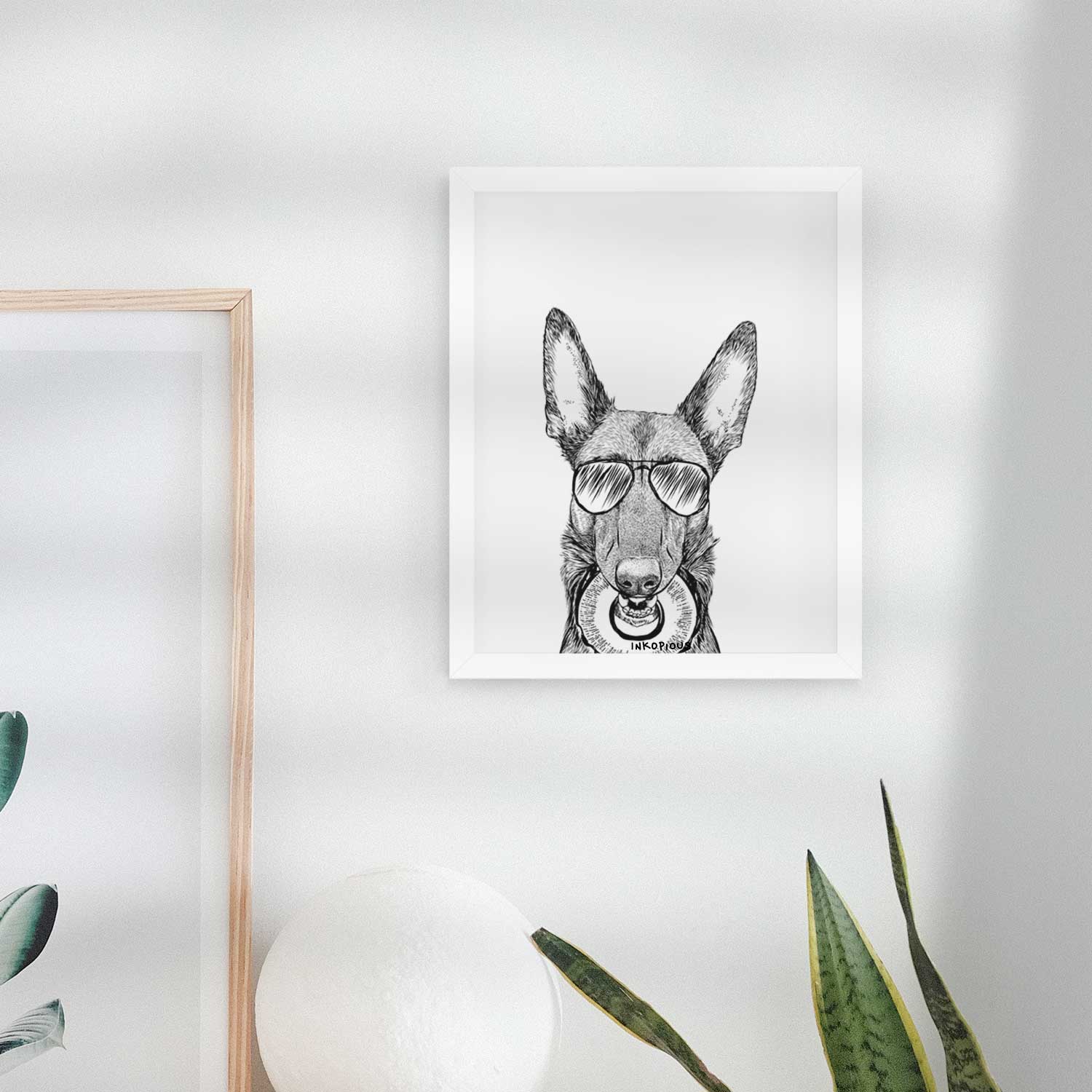 Juno the Belgian Malinois Art Print