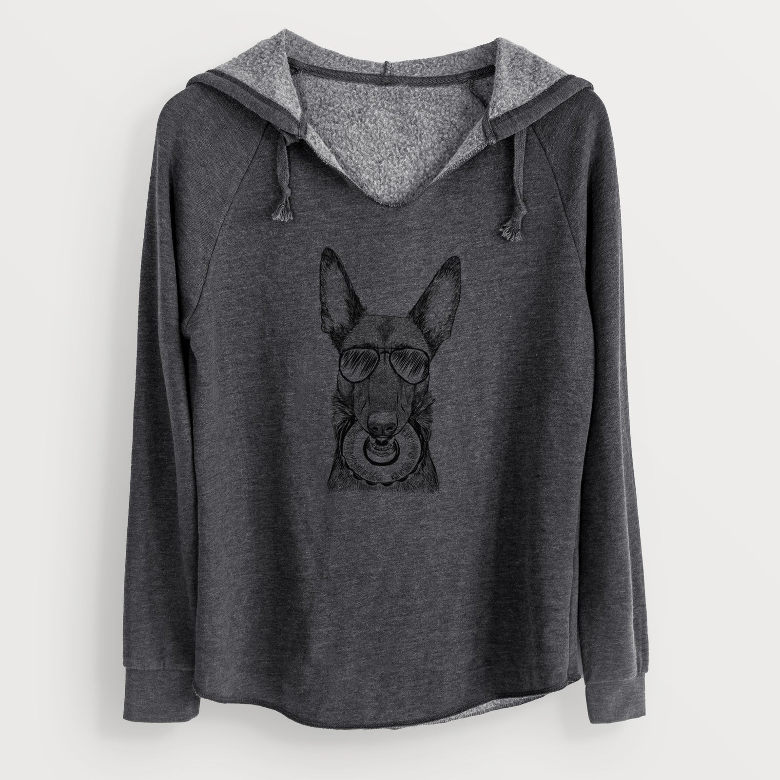 Aviator Juno the Belgian Malinois - Cali Wave Hooded Sweatshirt