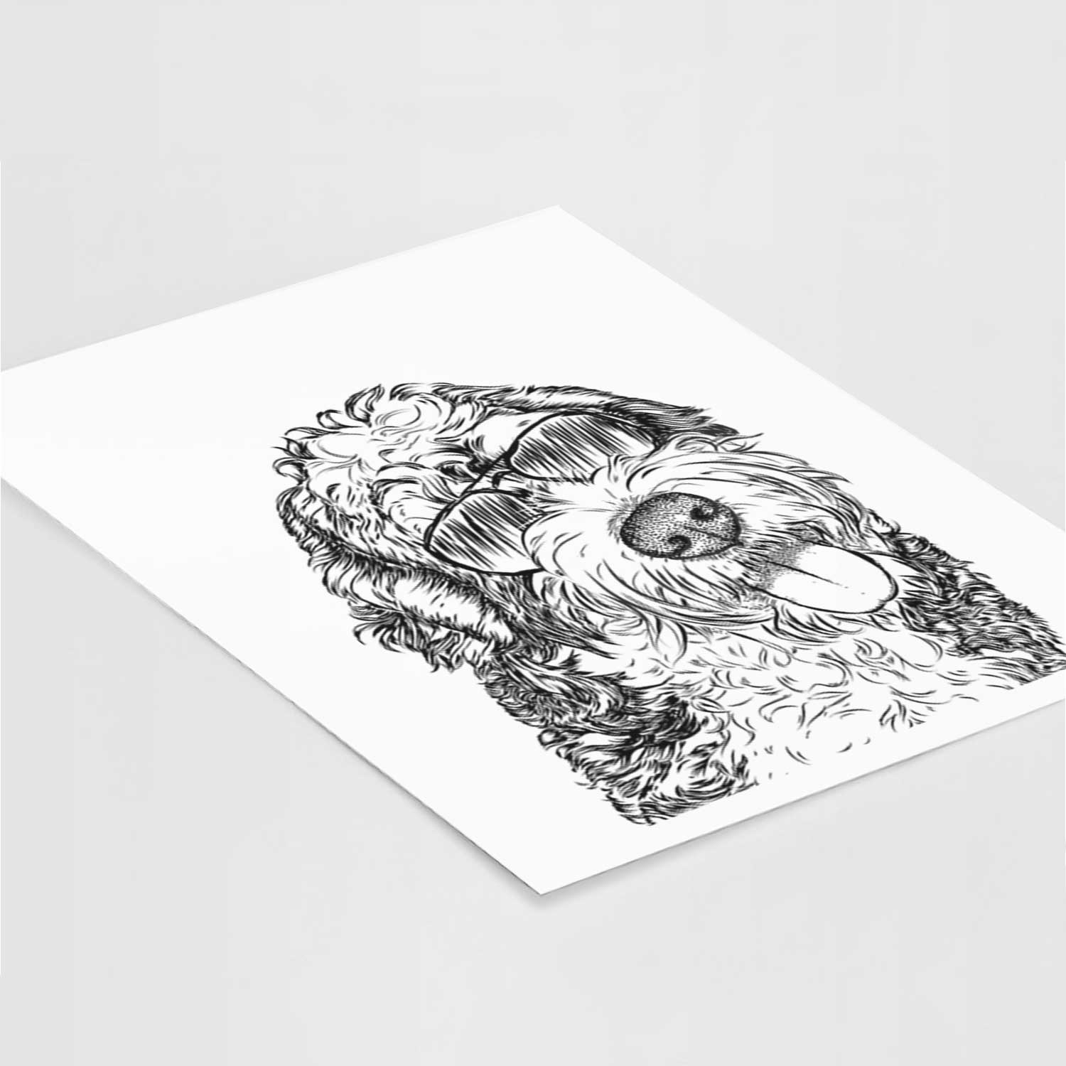 Kaci the Bernedoodle Art Print