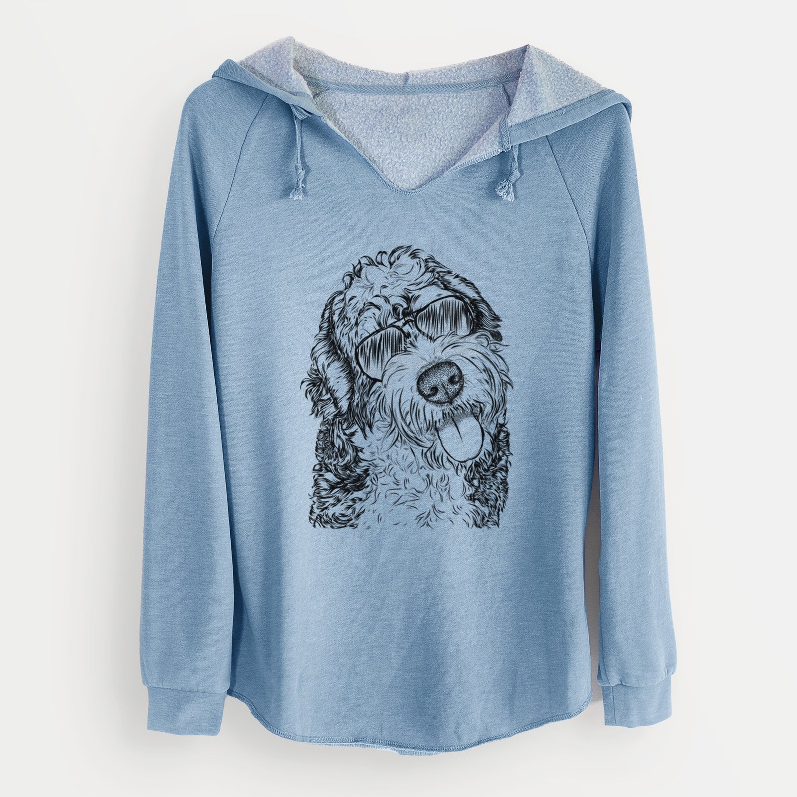 Aviator Kaci the Bernedoodle - Cali Wave Hooded Sweatshirt