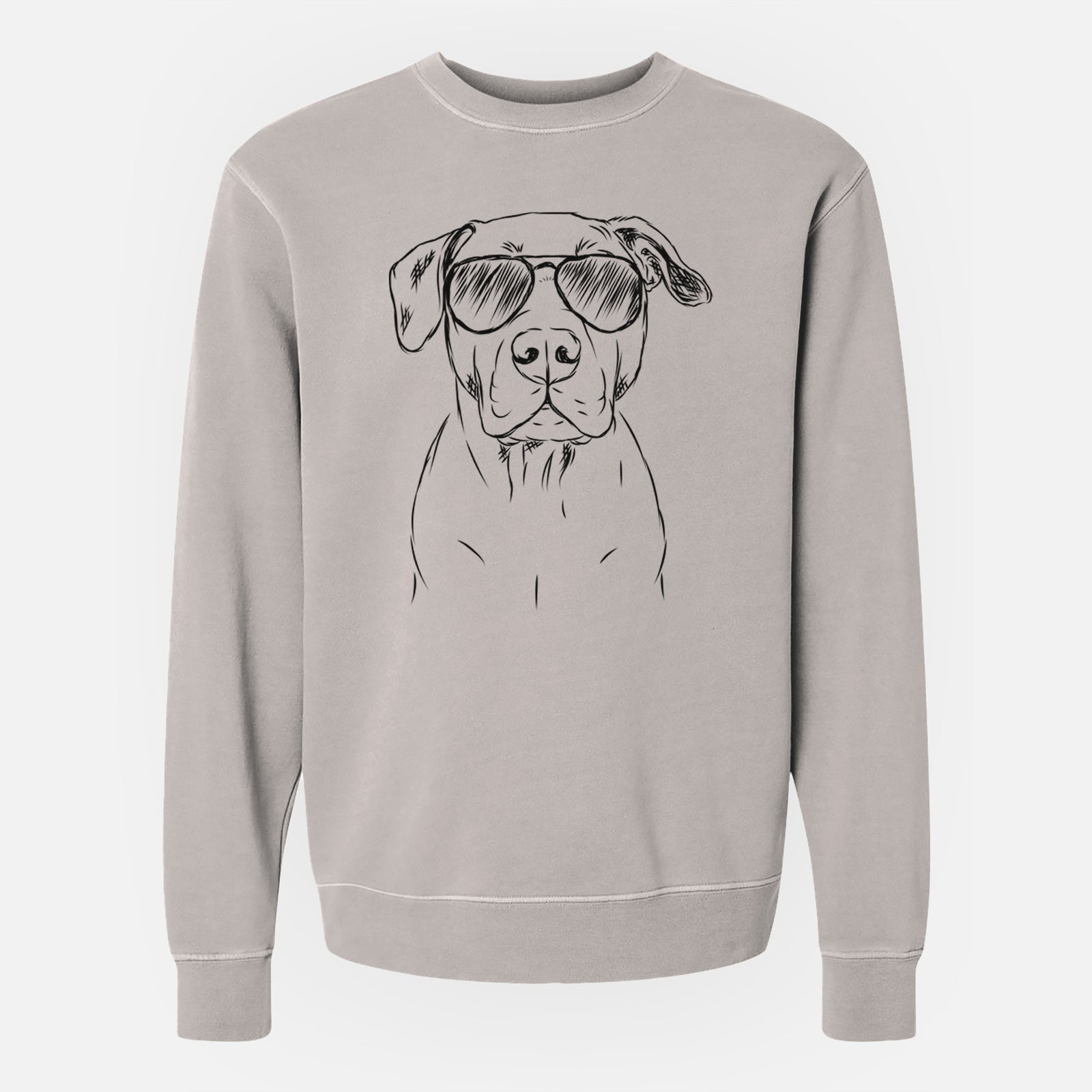 Aviator Kadin the Pitbull - Unisex Pigment Dyed Crew Sweatshirt