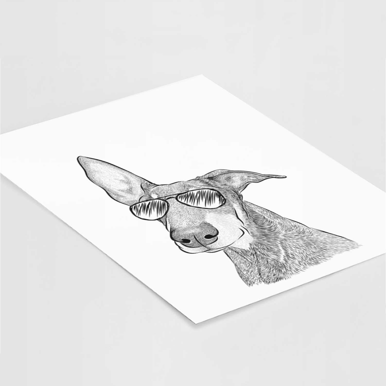 Kain the Doberman Pinscher Art Print