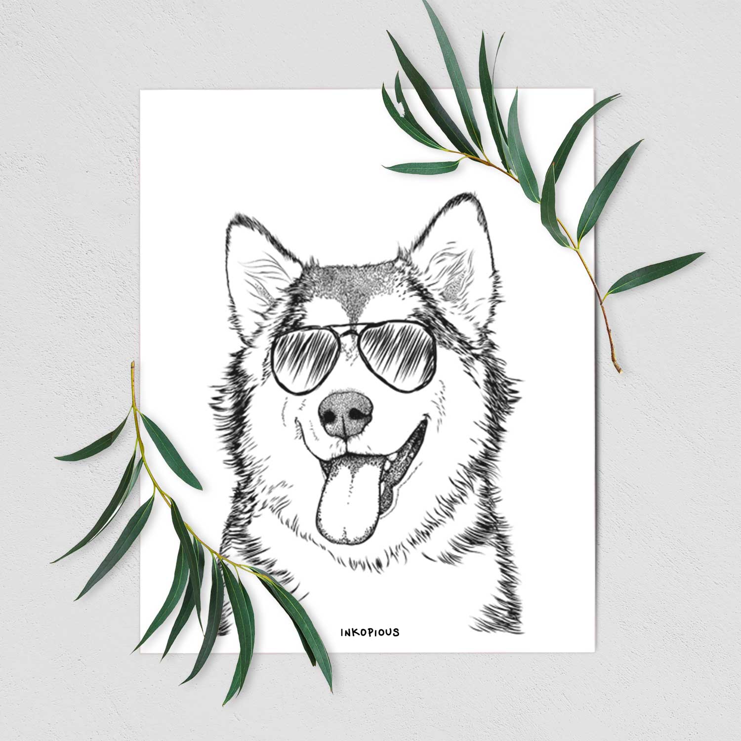 Kaskae the Alaskan Malamute Art Print
