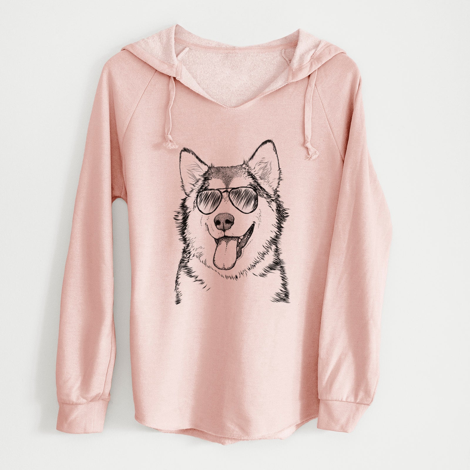 Aviator Kaskae the Alaskan Malamute - Cali Wave Hooded Sweatshirt