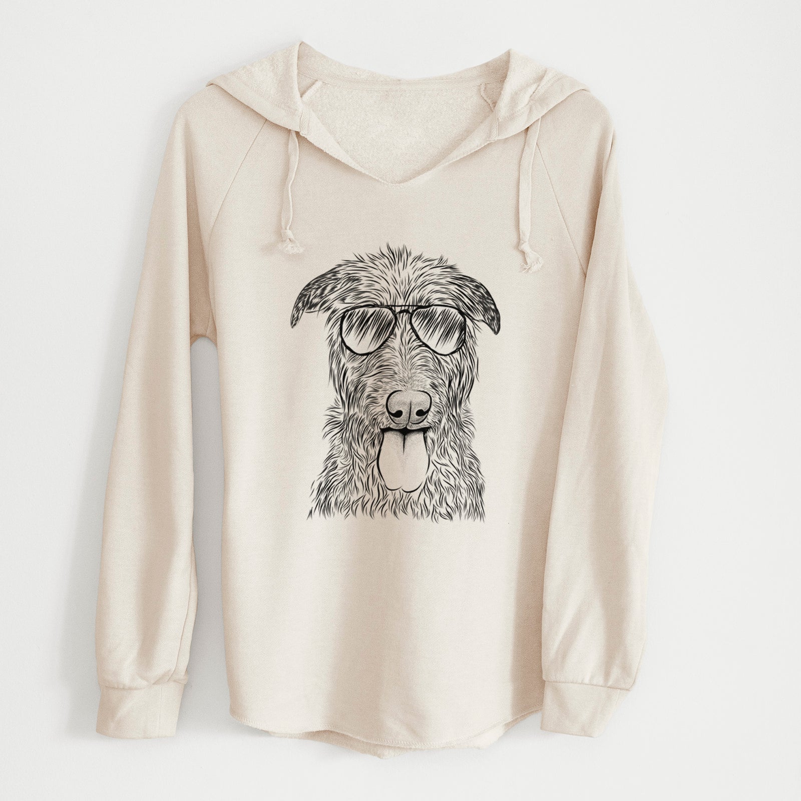 Aviator Keeva the Irish Wolfhound - Cali Wave Hooded Sweatshirt