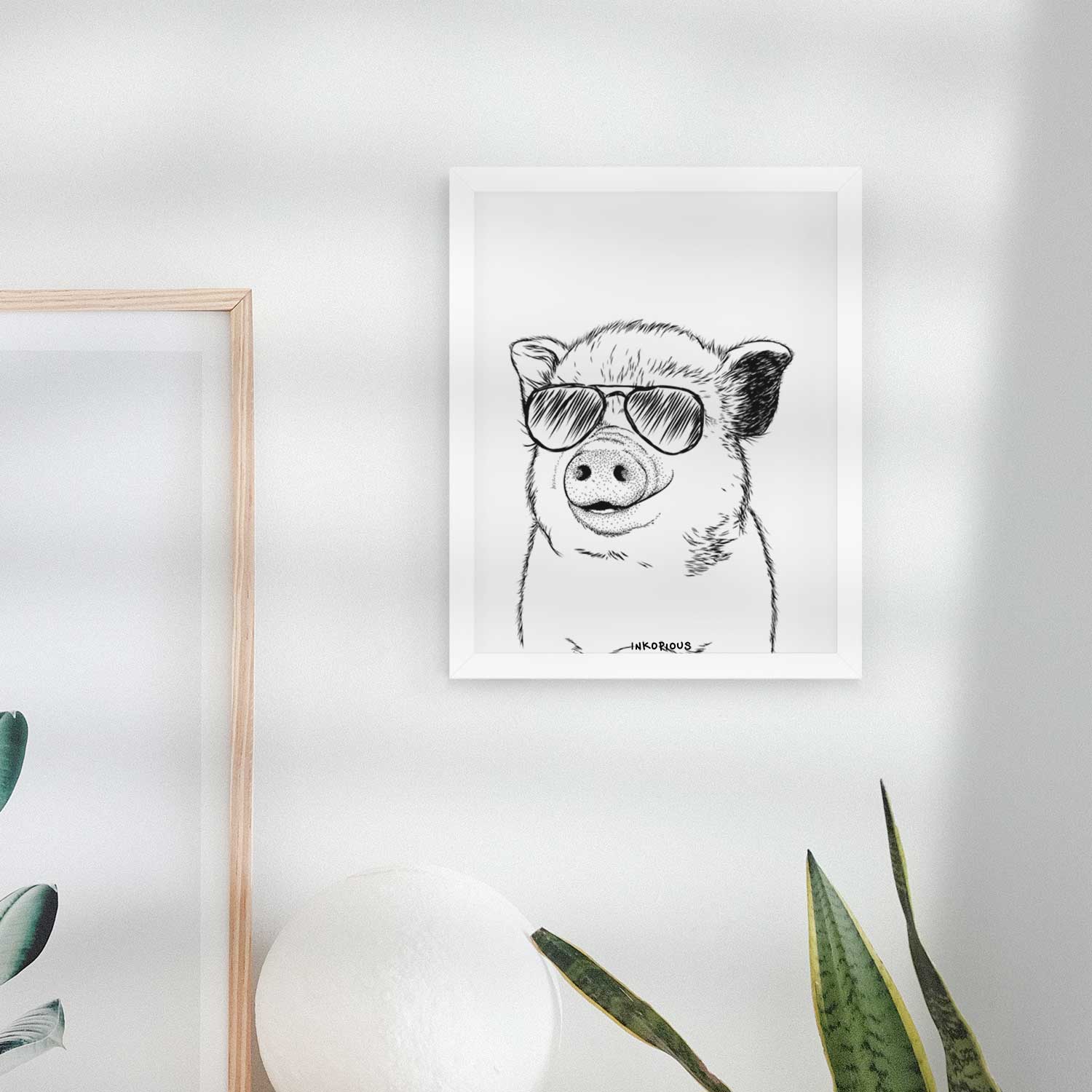 Kevin the Spotted Pig Art Print