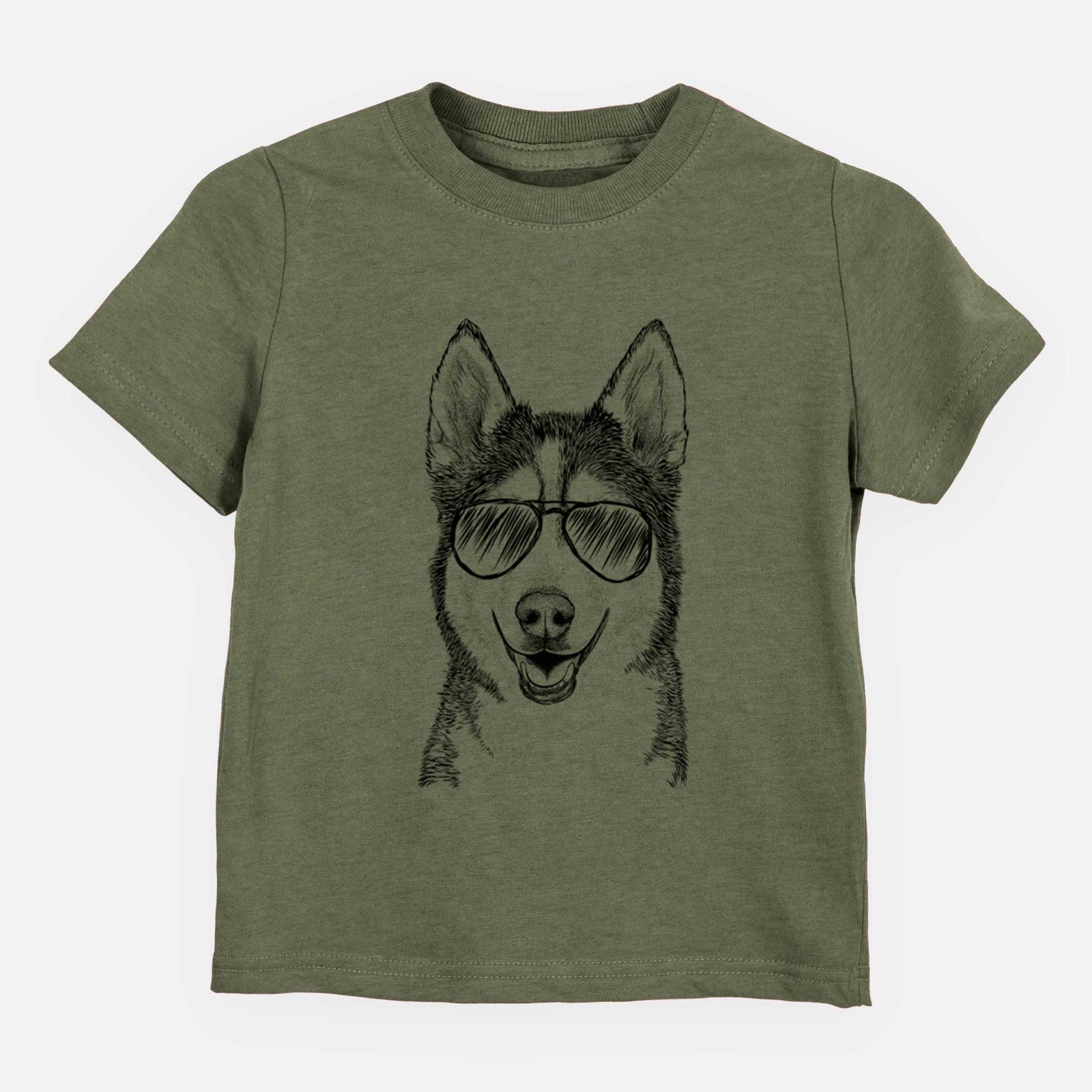 Aviator Kira the Siberian Husky - Kids/Youth/Toddler Shirt