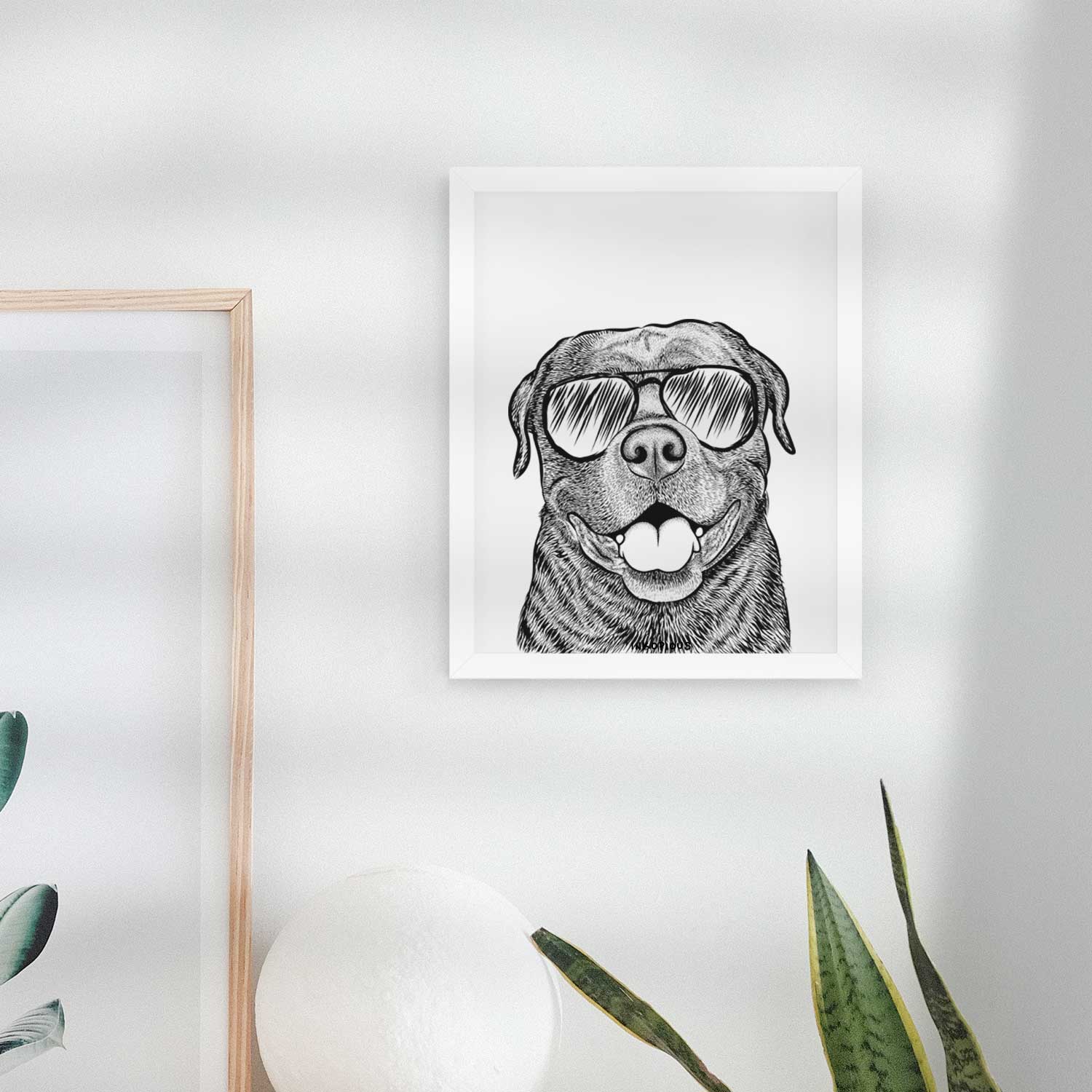 Kojak the Rottweiler Art Print