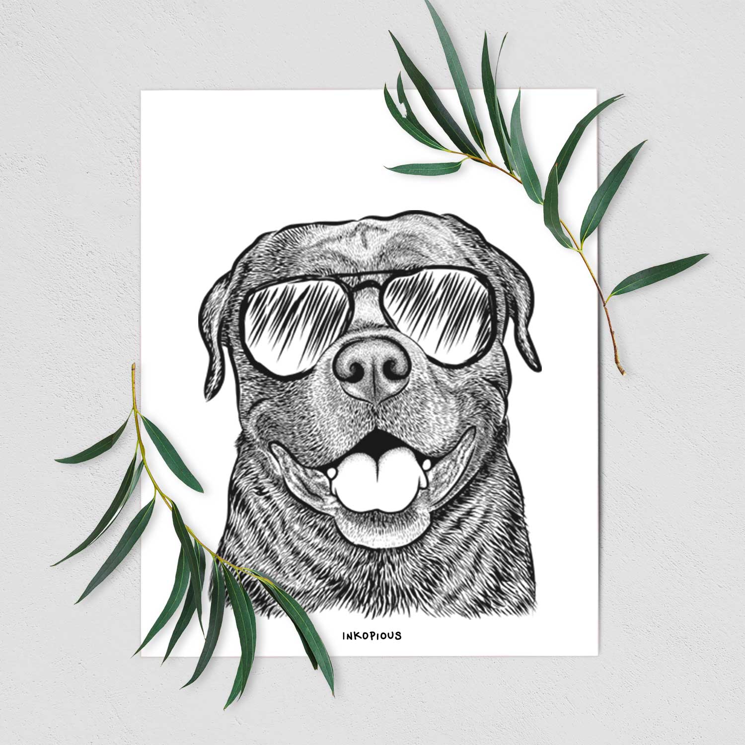 Kojak the Rottweiler Art Print