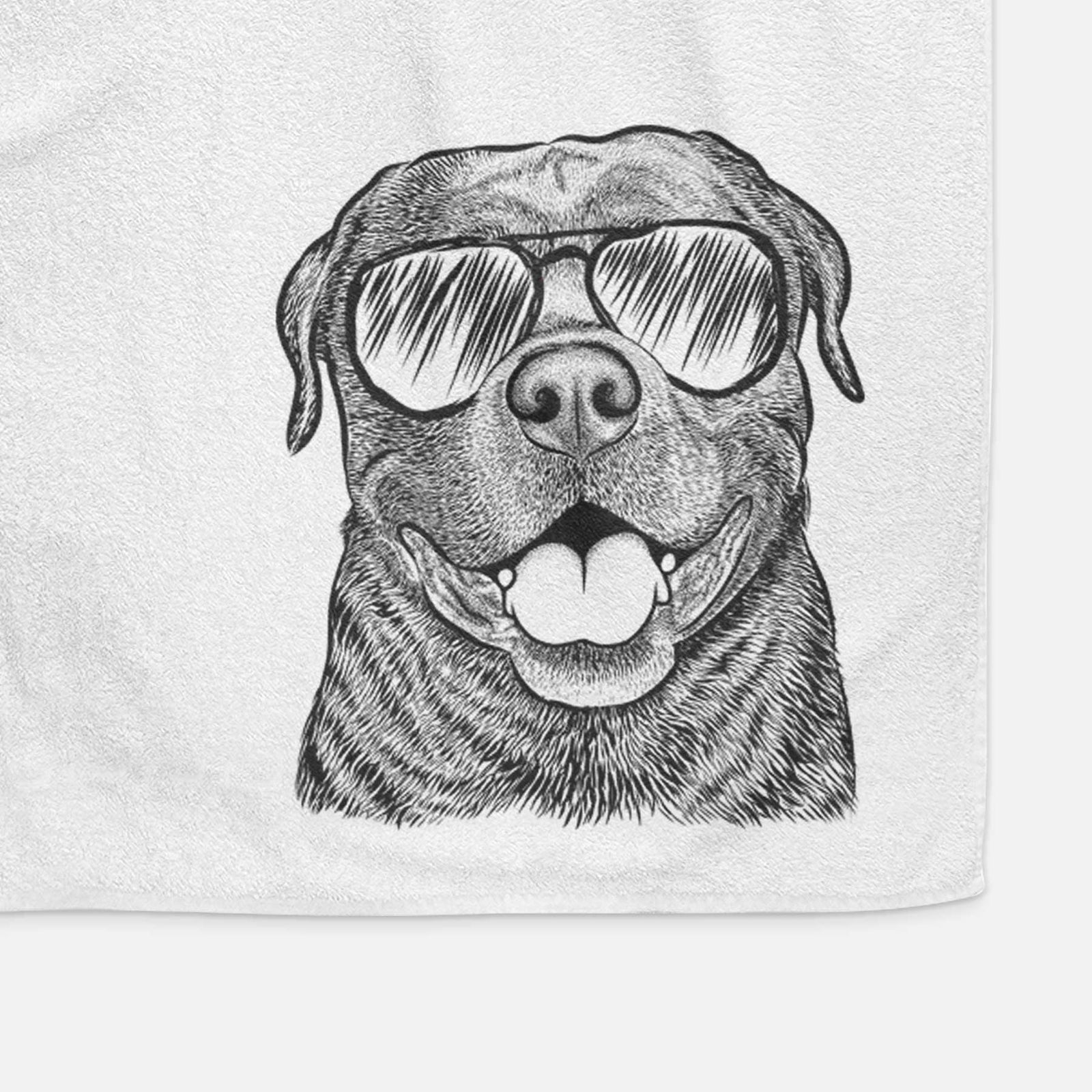 Kojak the Rottweiler Decorative Hand Towel