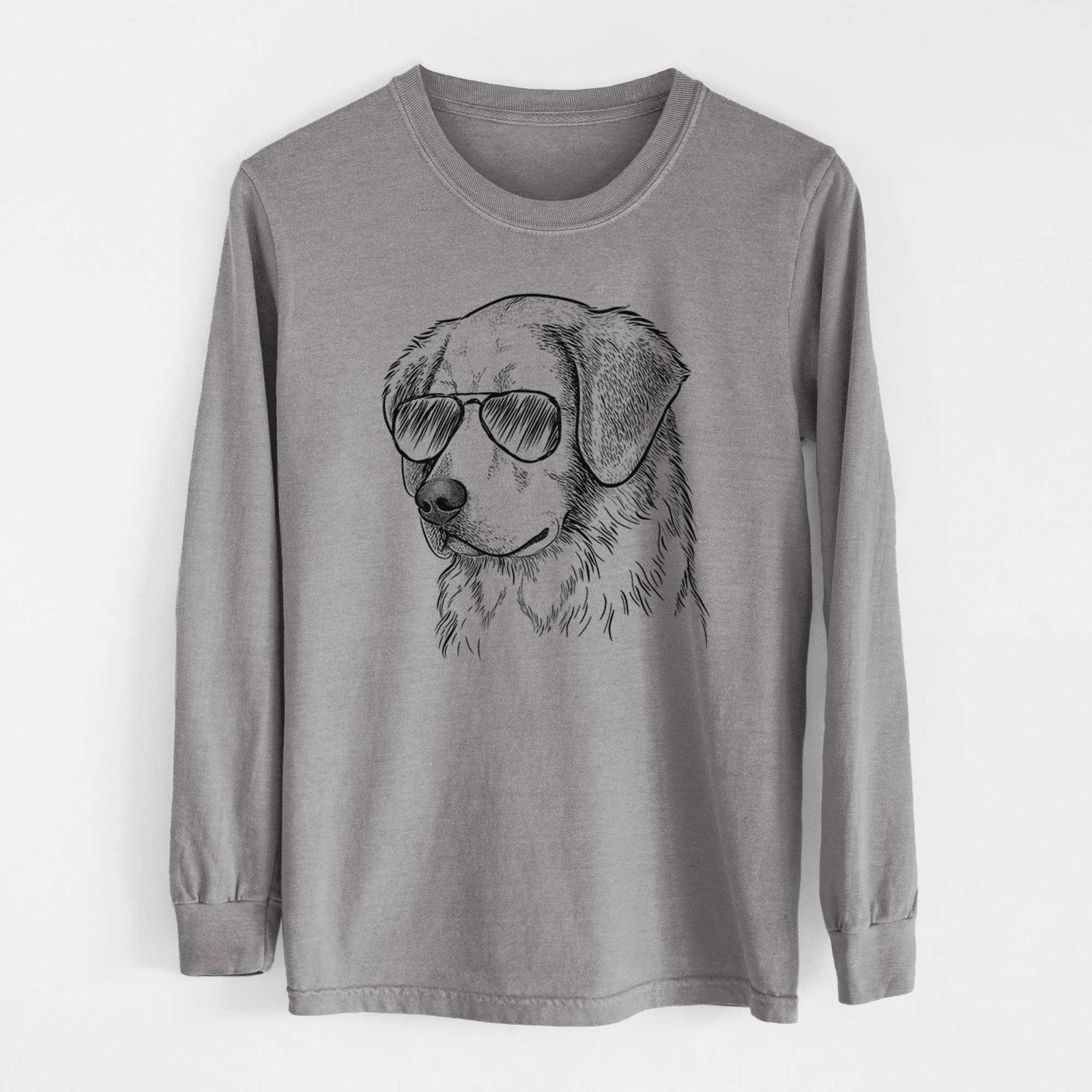 Aviators Kula the Golden Retriever - Heavyweight 100% Cotton Long Sleeve