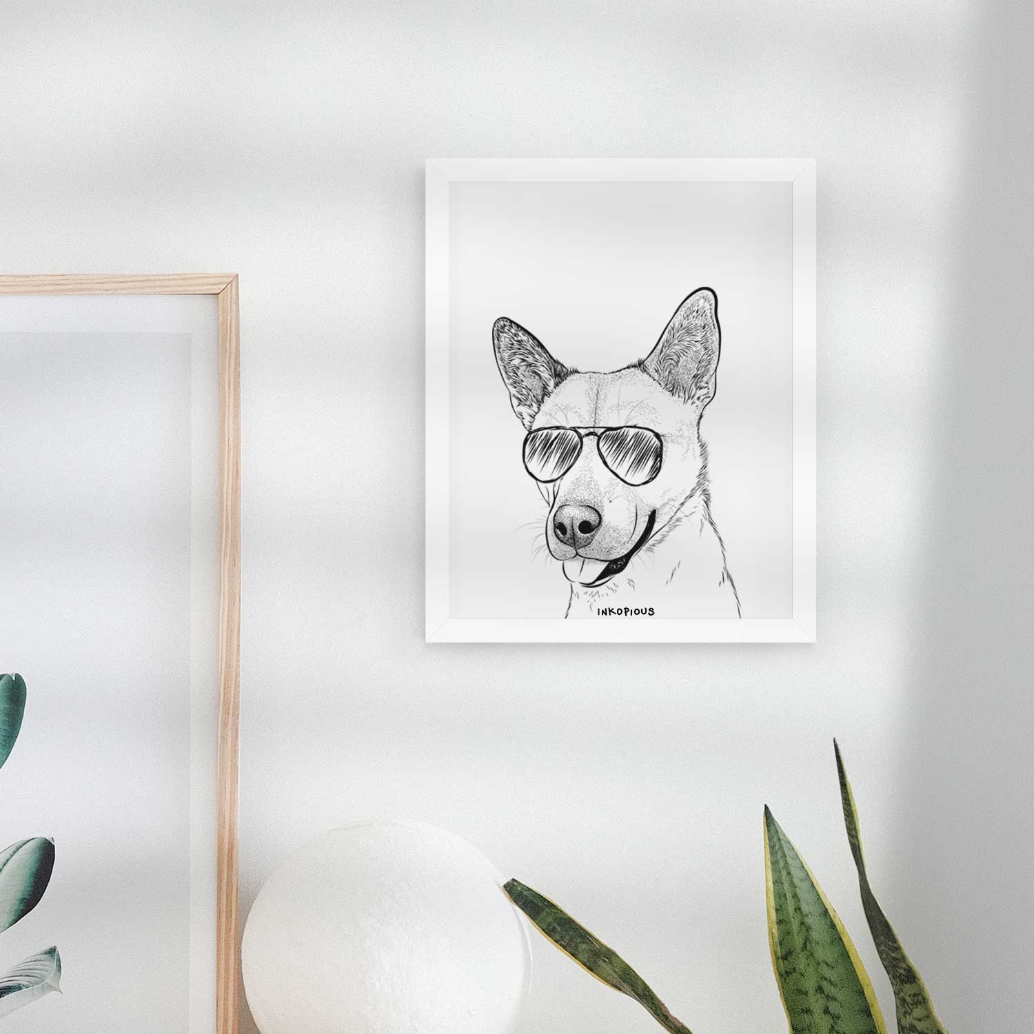 Kulfi the Jindo Shiba Inu Mix Art Print