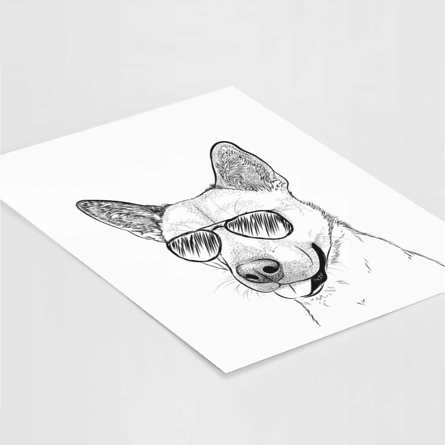 Kulfi the Jindo Shiba Inu Mix Art Print
