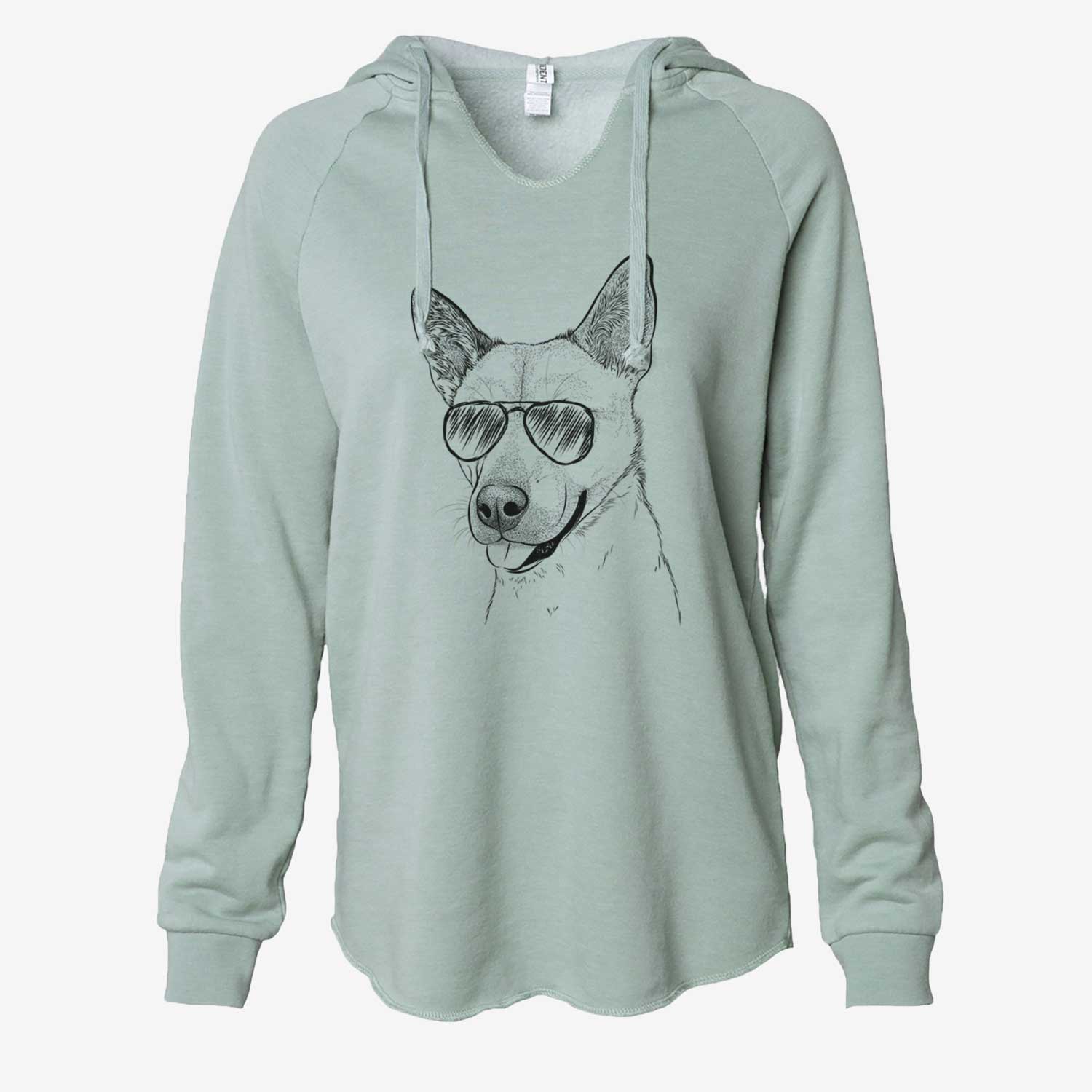 Kulfi the Jindo Shiba Inu Mix - Cali Wave Hooded Sweatshirt