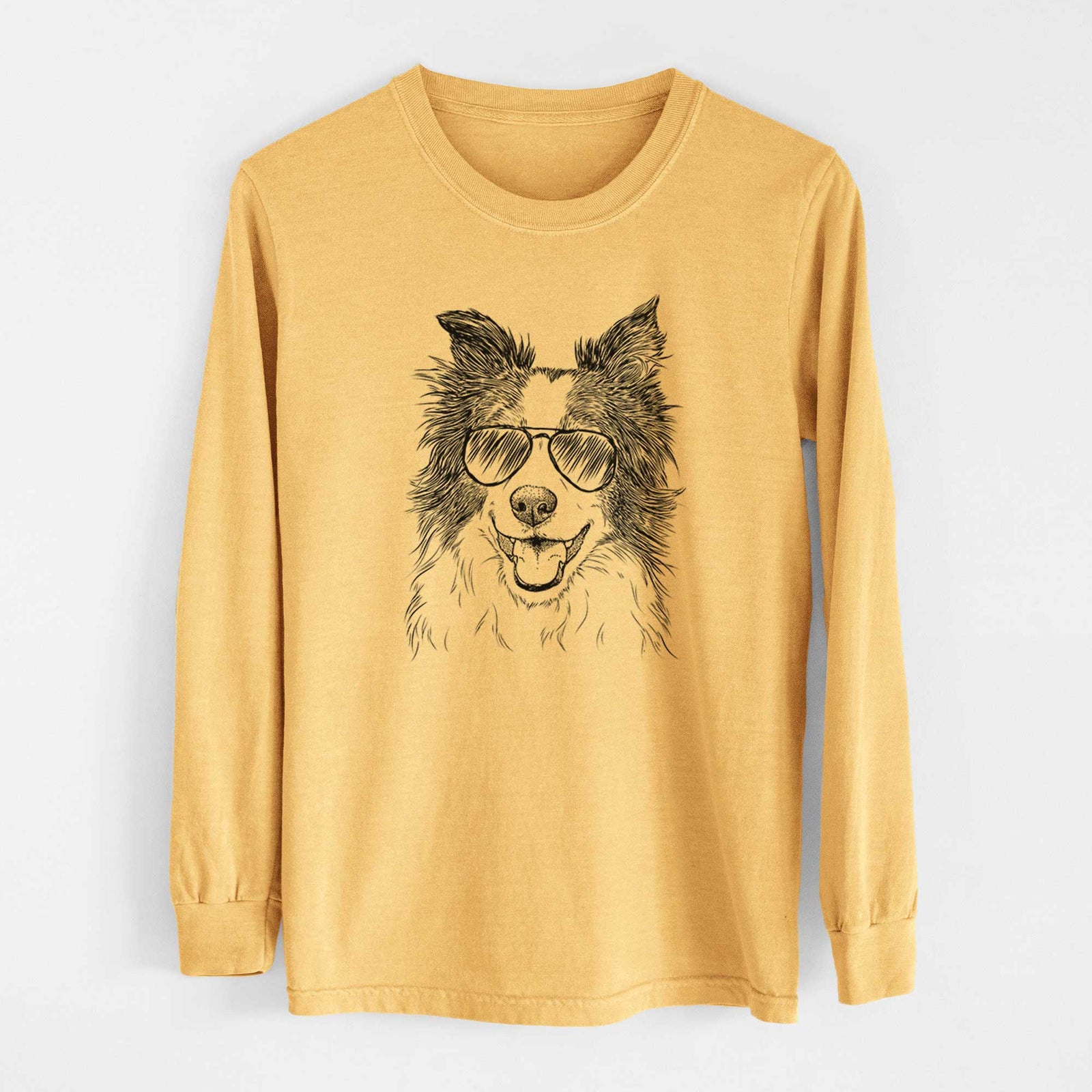 Aviators Kylee the Border Collie - Heavyweight 100% Cotton Long Sleeve