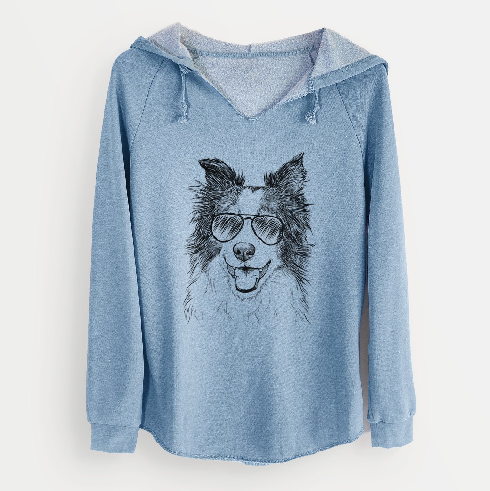 Aviator Kylee the Border Collie - Cali Wave Hooded Sweatshirt