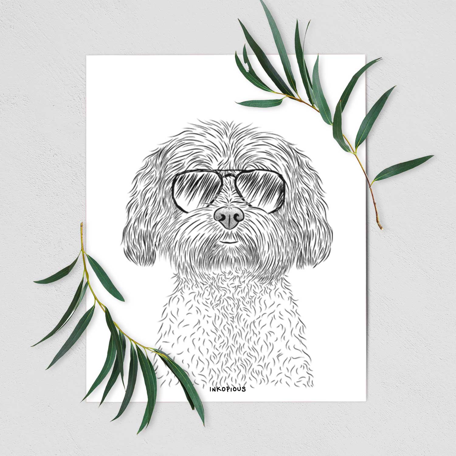 Lane the Lhasa Apso Art Print