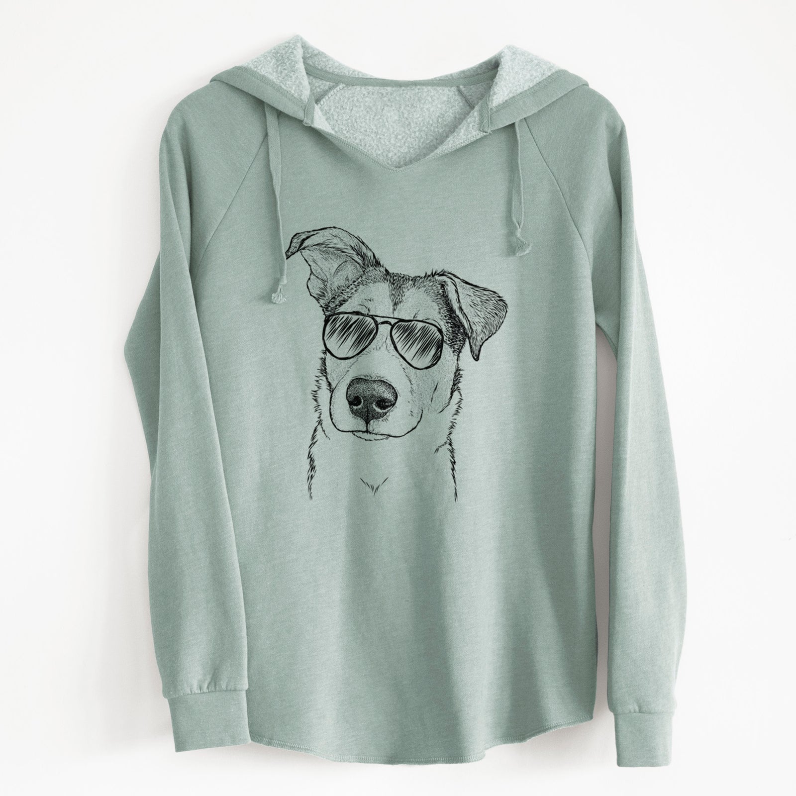 Aviator Leia the Mixed Breed - Cali Wave Hooded Sweatshirt