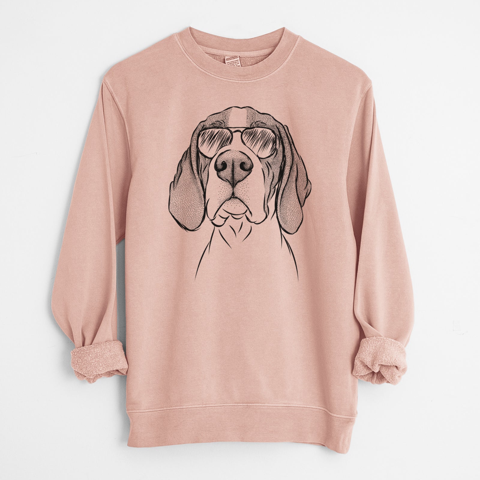 Aviator Liam the English Pointer - Unisex Pigment Dyed Crew Sweatshirt