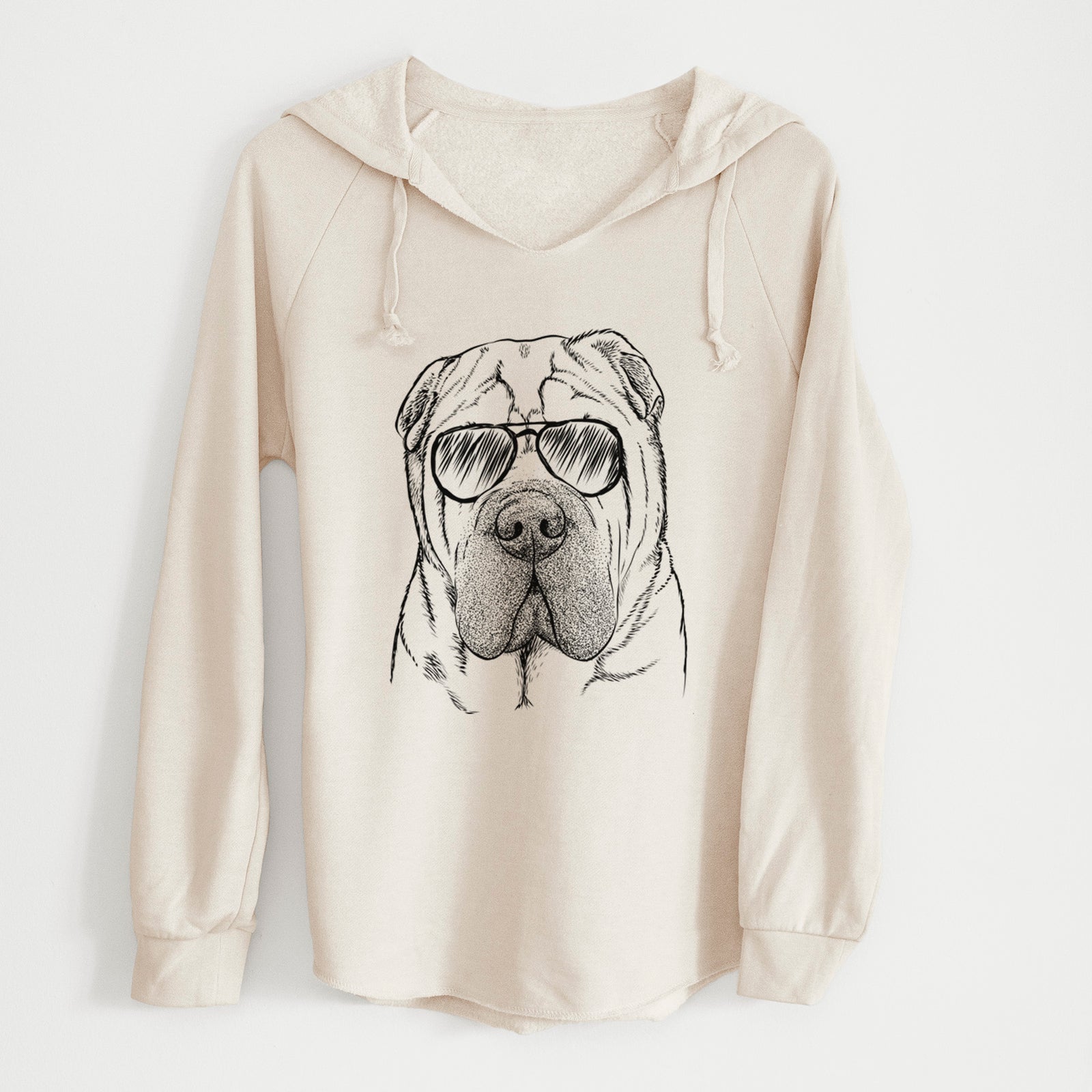 Aviator Lilly the Shar Pei - Cali Wave Hooded Sweatshirt