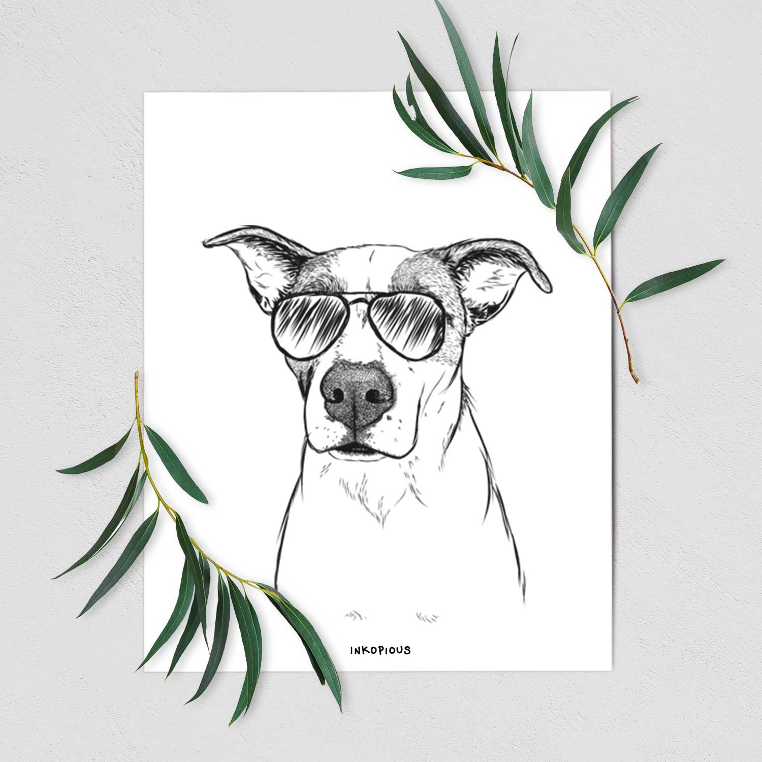 Lily the Mixed Breed Art Print