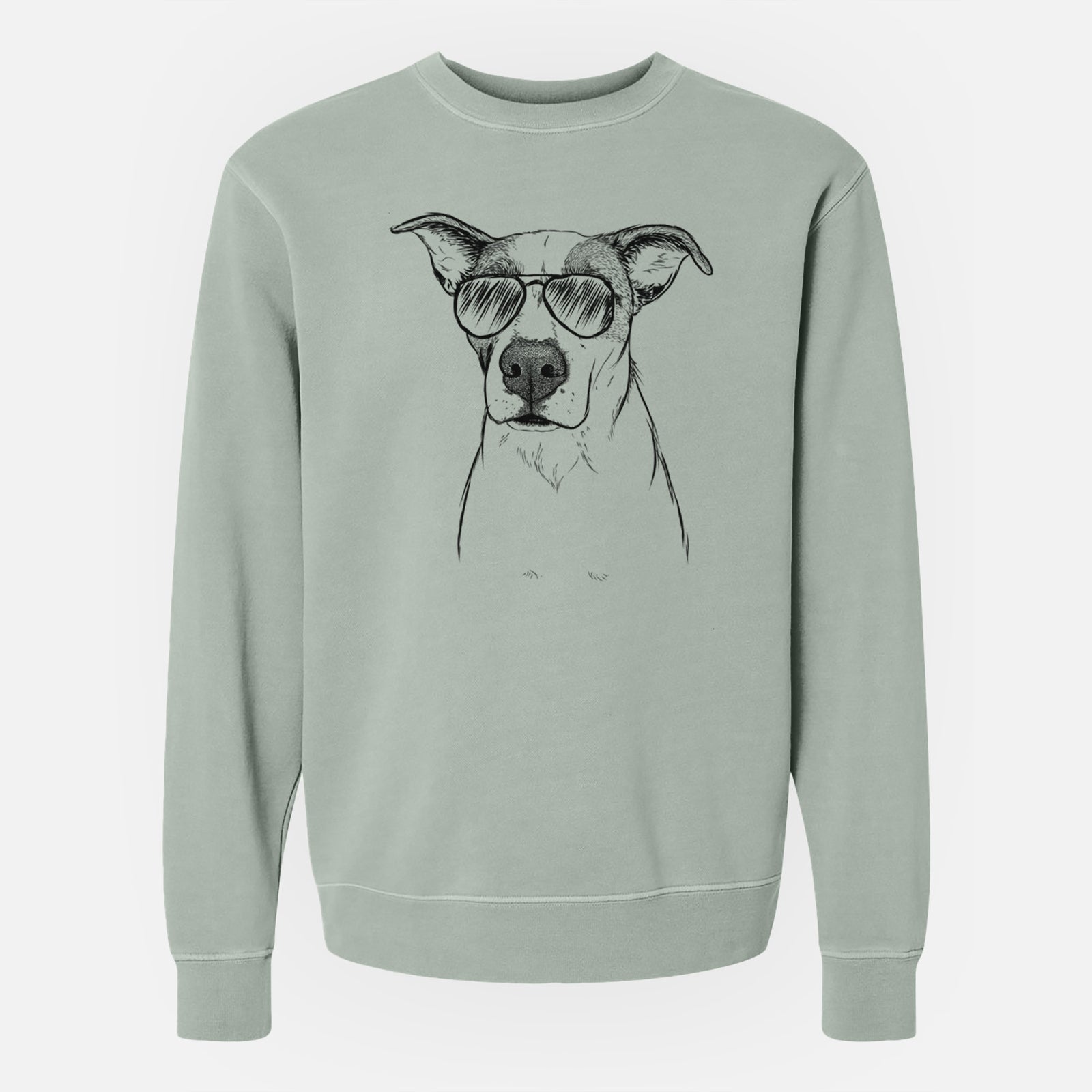 Aviator Lily the Mixed Breed - Unisex Pigment Dyed Crew Sweatshirt