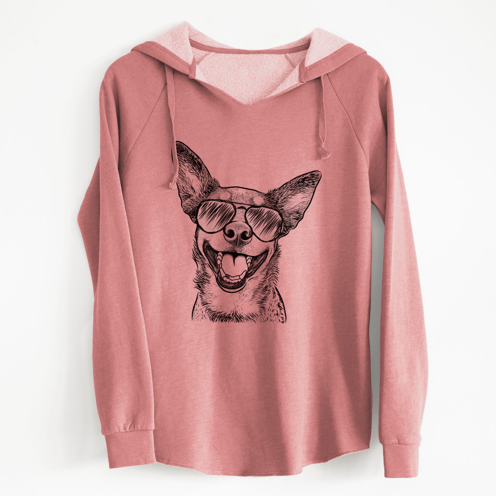 Aviator Lily the Australian Cattle Dog - Cali Wave Hooded Sweatshirt