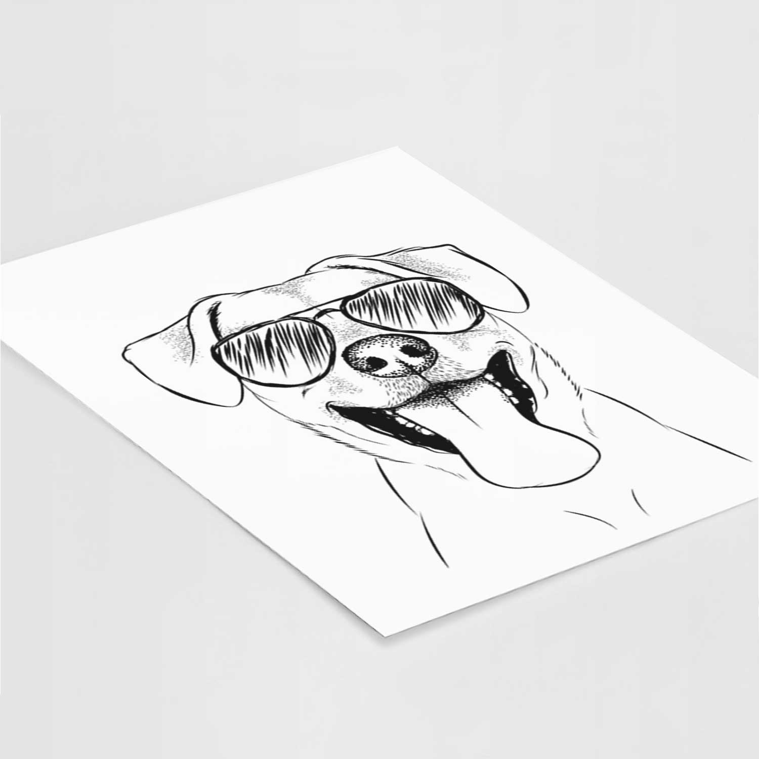 Lily the Mixed Breed Art Print