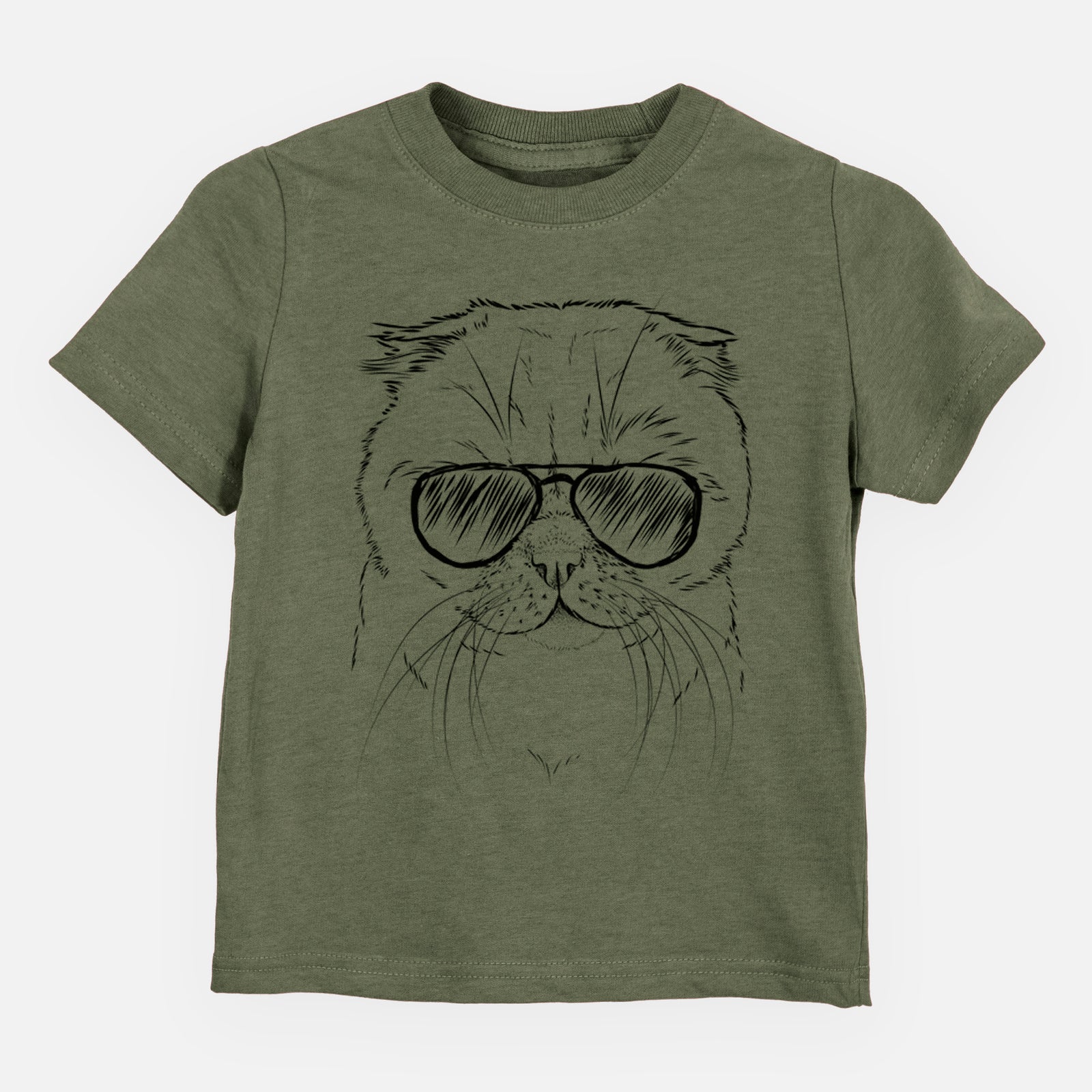 Aviator Lina the Exotic Fold Cat - Kids/Youth/Toddler Shirt