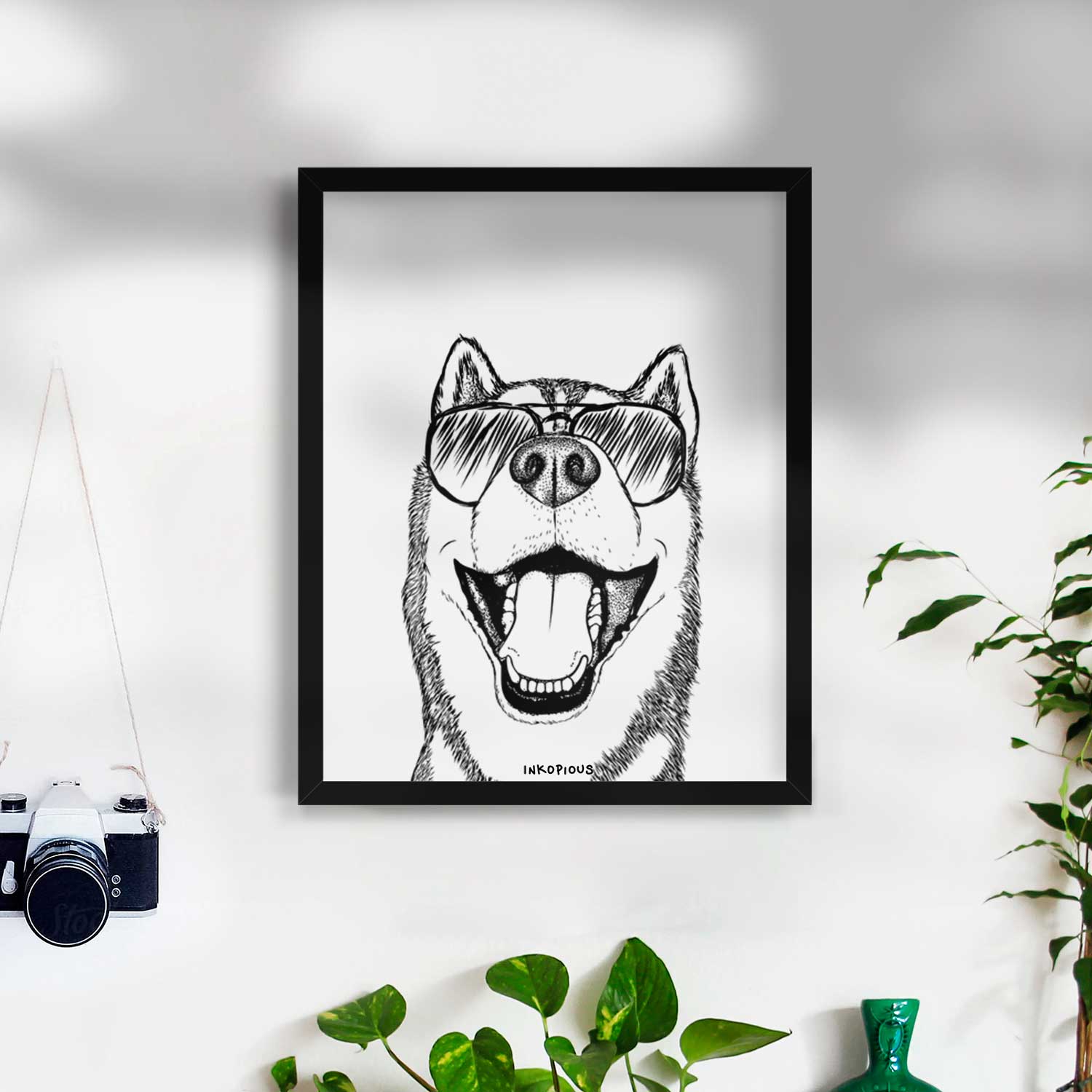 Little Country the Siberian Husky Art Print