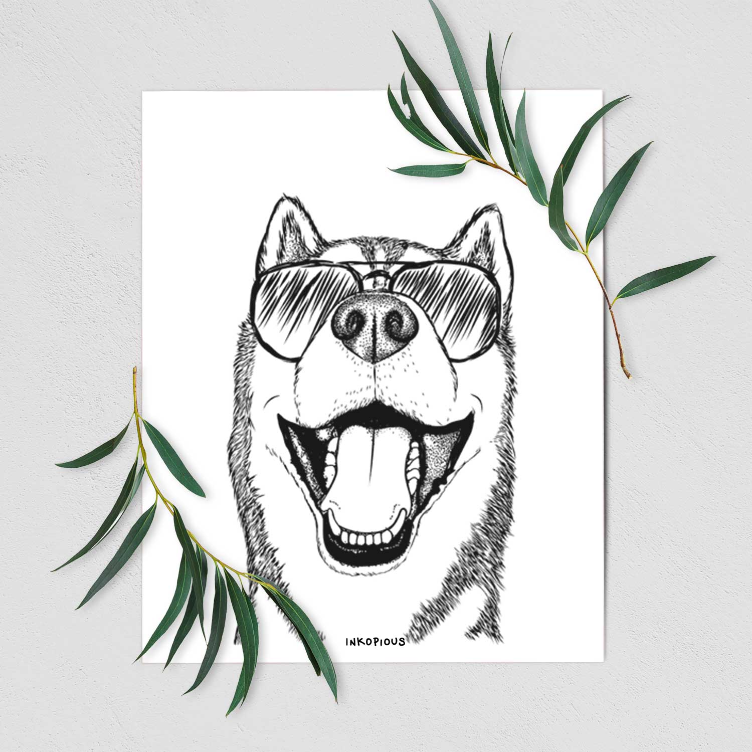 Little Country the Siberian Husky Art Print
