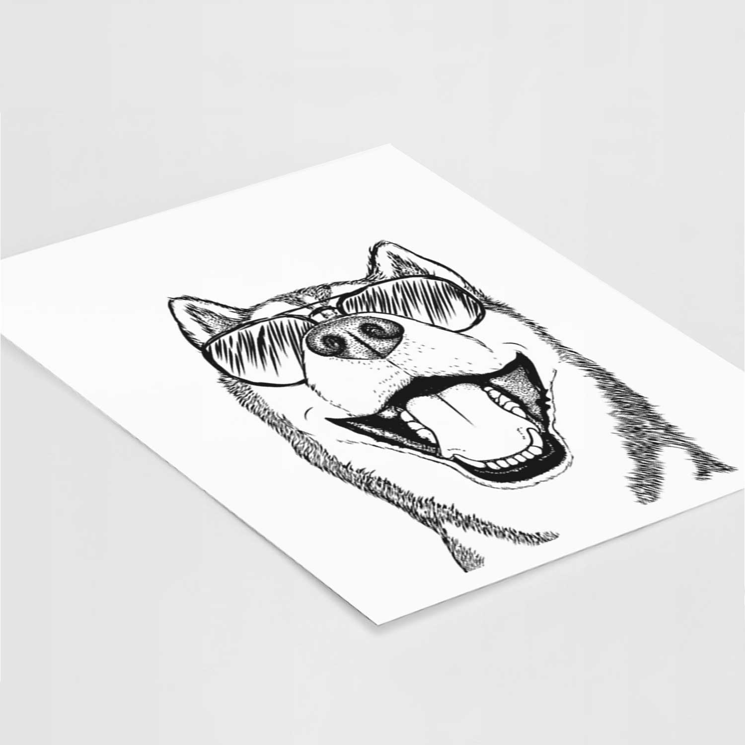 Little Country the Siberian Husky Art Print