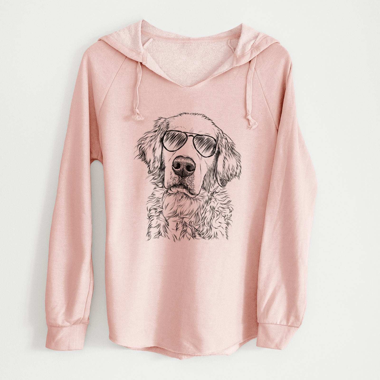Aviator Loganator the Golden Retriever - Cali Wave Hooded Sweatshirt