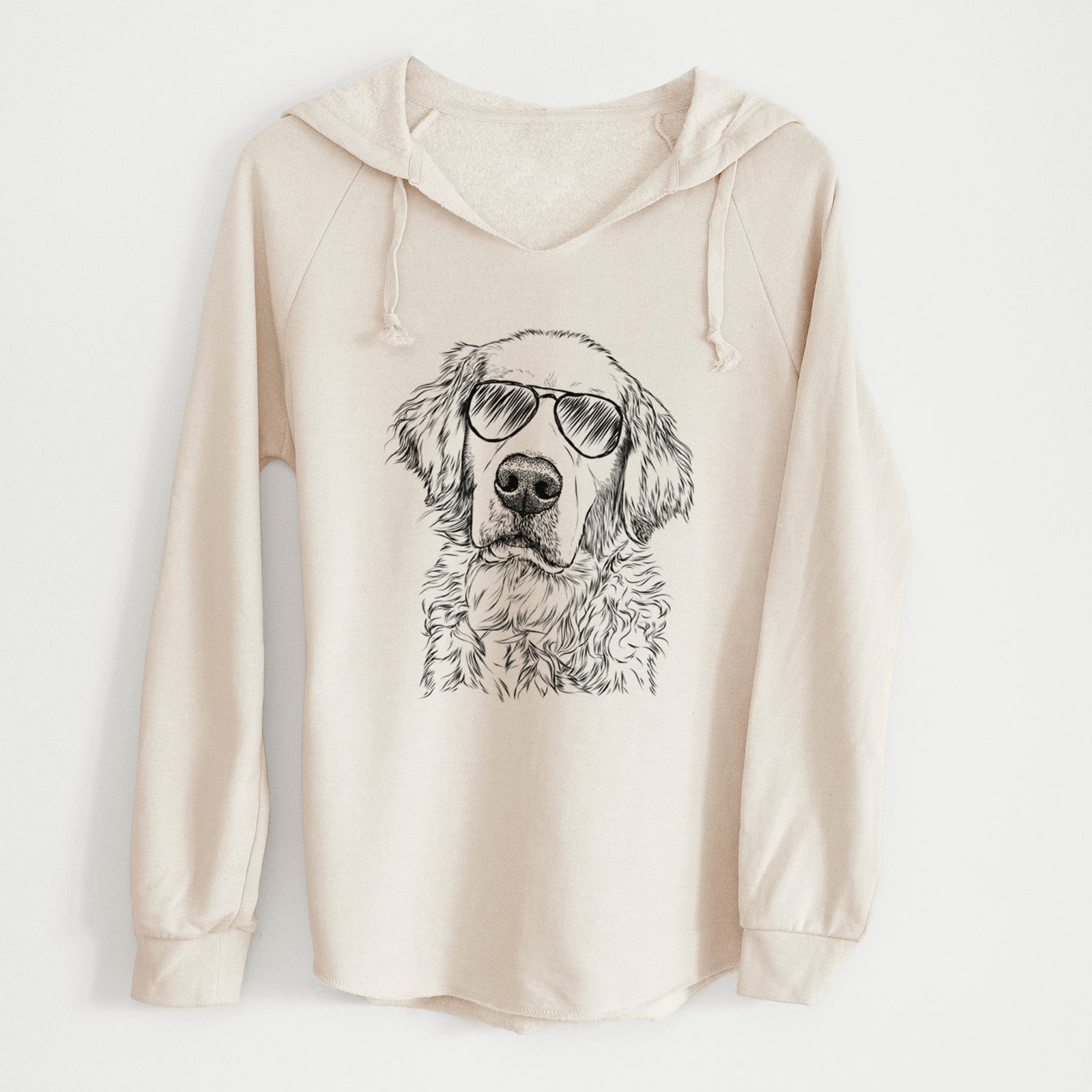 Aviator Loganator the Golden Retriever - Cali Wave Hooded Sweatshirt