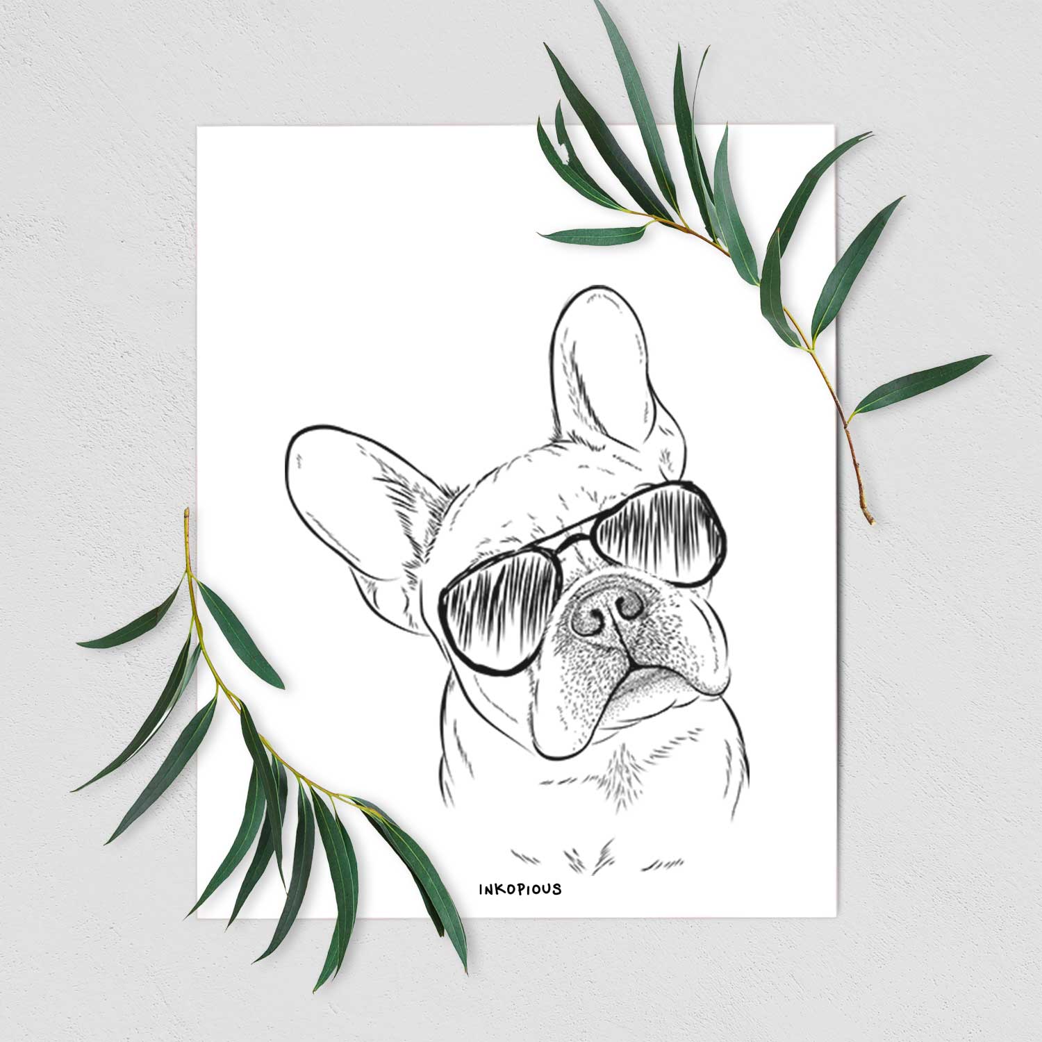 Loki the French Bulldog Art Print