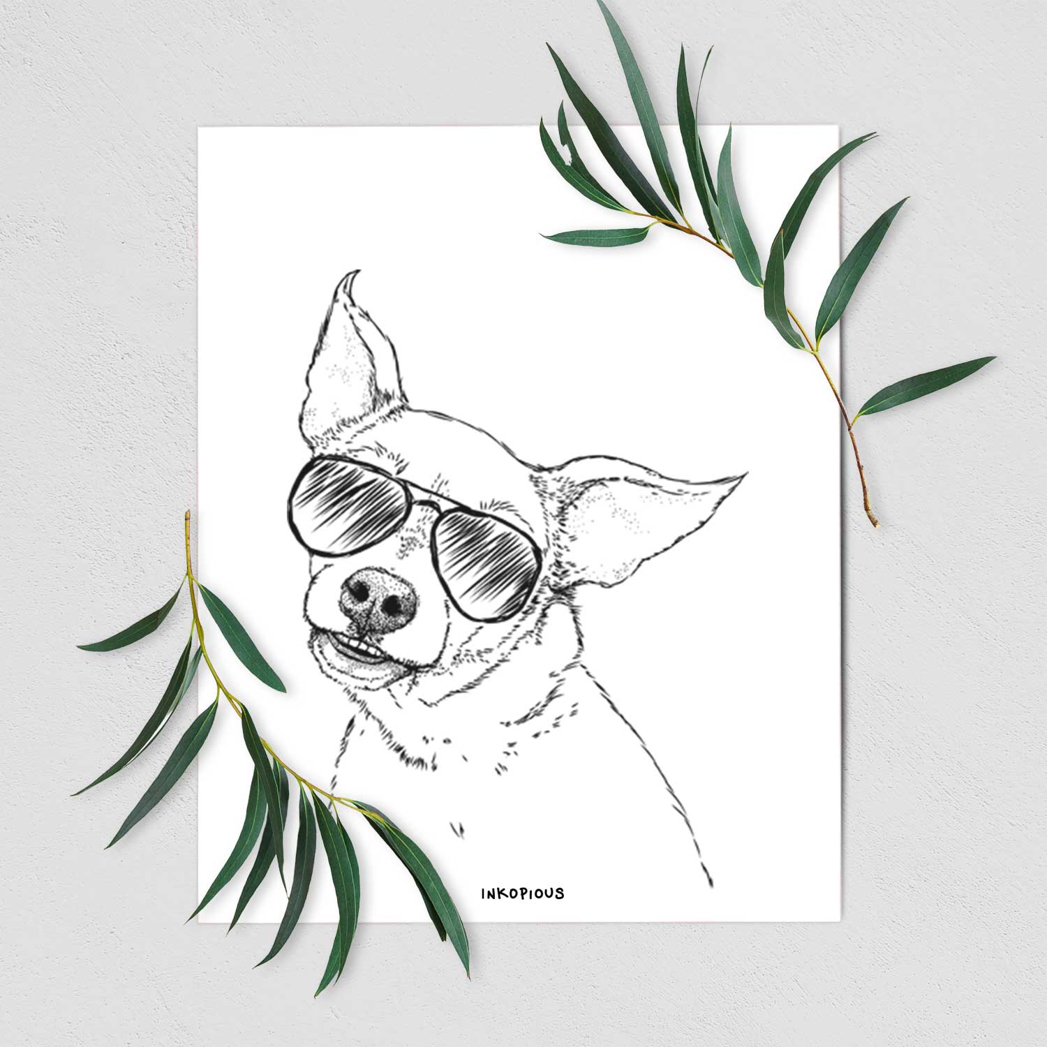 Lola the Chiweenie Art Print