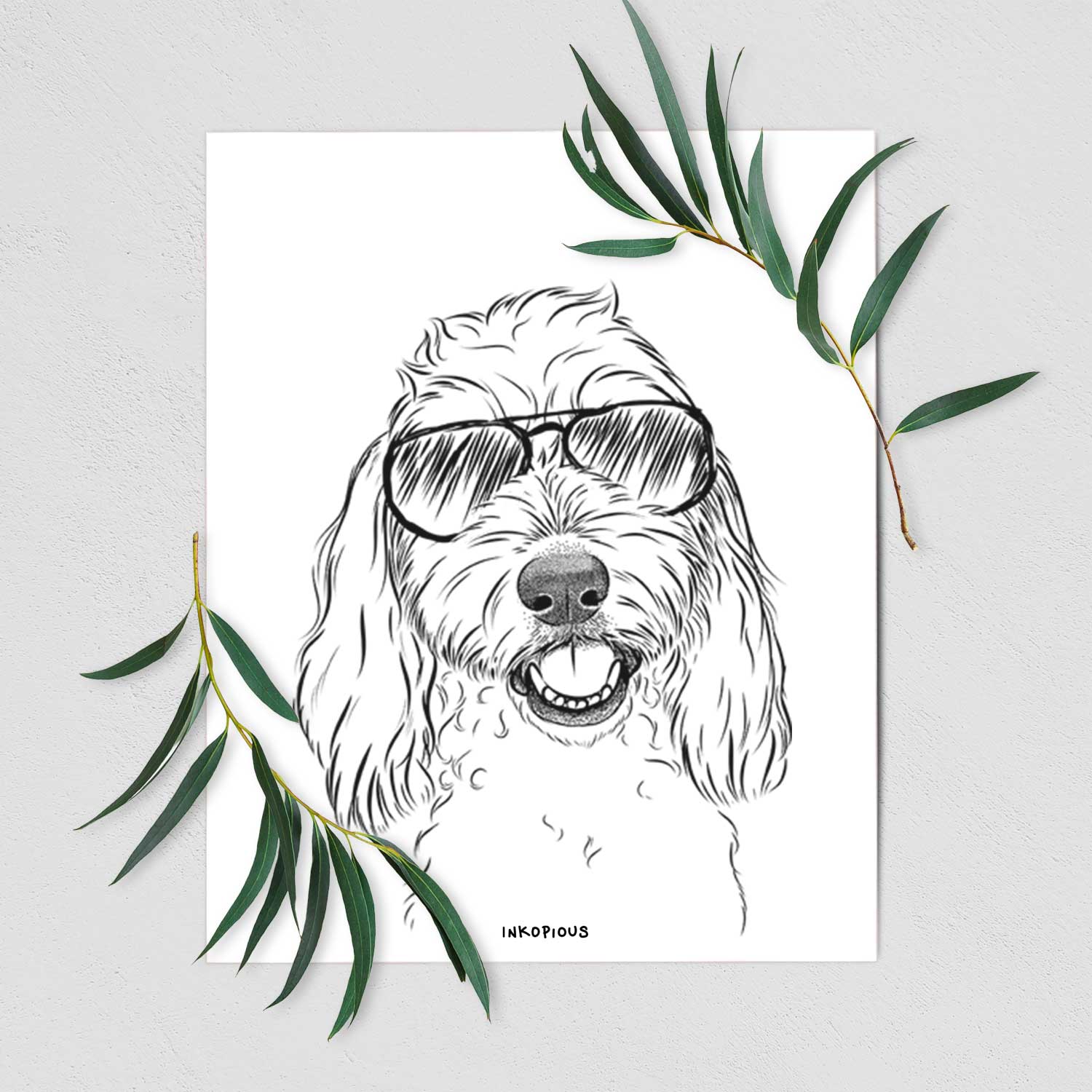 Louie the Coton de Tulear Art Print