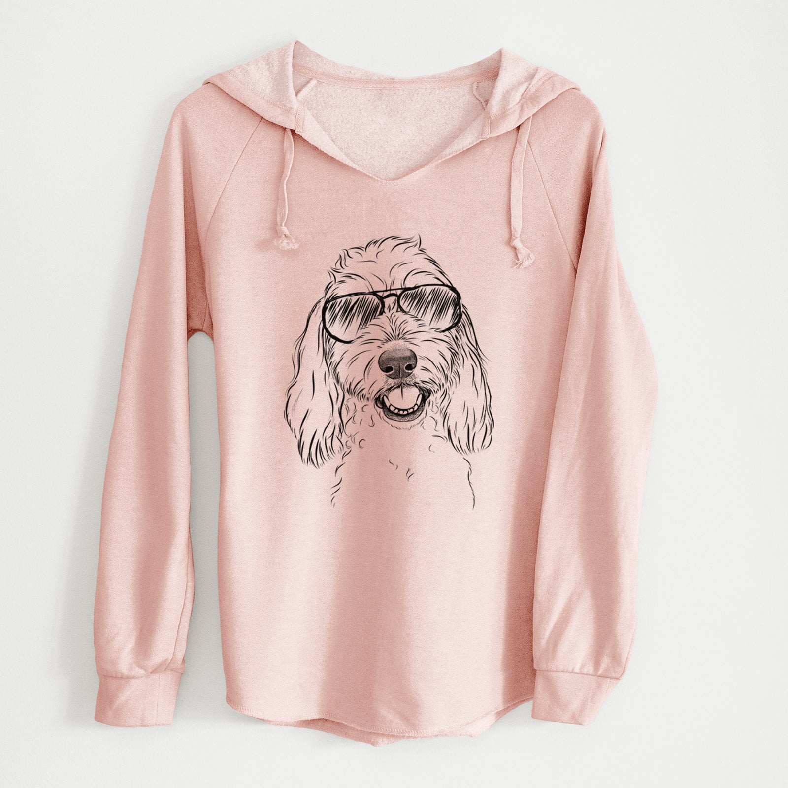 Aviator Louie the Coton de Tulear - Cali Wave Hooded Sweatshirt